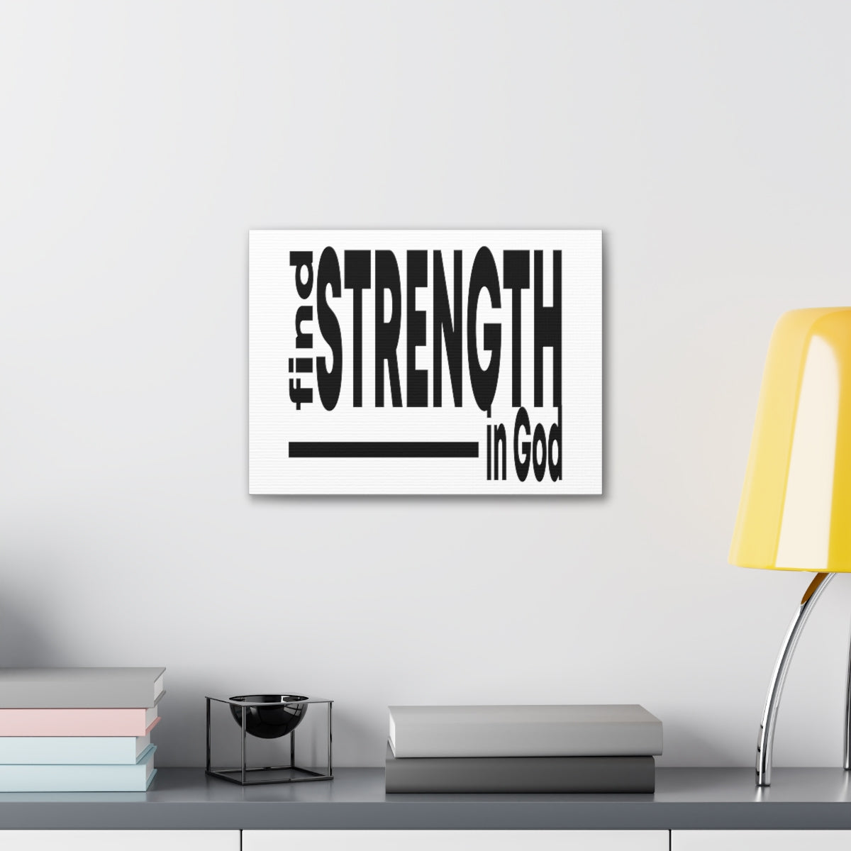 Scripture Walls Strength In God Exodus 15:2 Christian Wall Art Print Ready to Hang Unframed-Express Your Love Gifts
