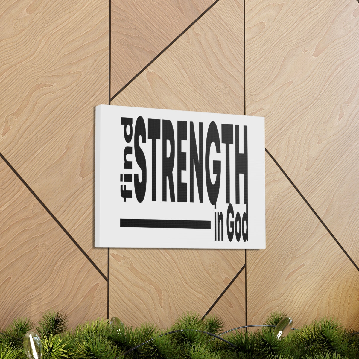 Scripture Walls Strength In God Exodus 15:2 Christian Wall Art Print Ready to Hang Unframed-Express Your Love Gifts