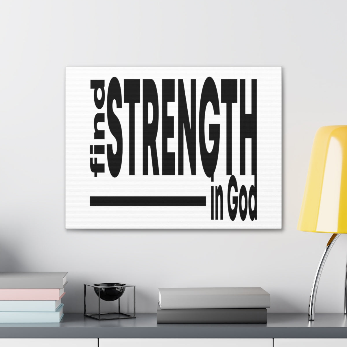 Scripture Walls Strength In God Exodus 15:2 Christian Wall Art Print Ready to Hang Unframed-Express Your Love Gifts
