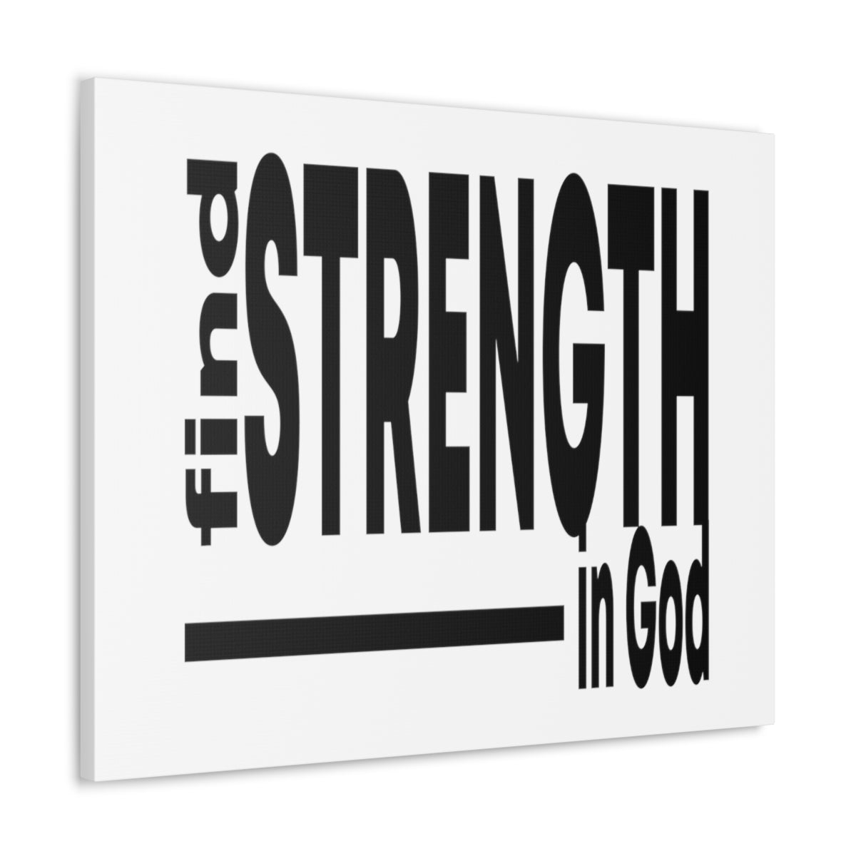 Scripture Walls Strength In God Exodus 15:2 Christian Wall Art Print Ready to Hang Unframed-Express Your Love Gifts