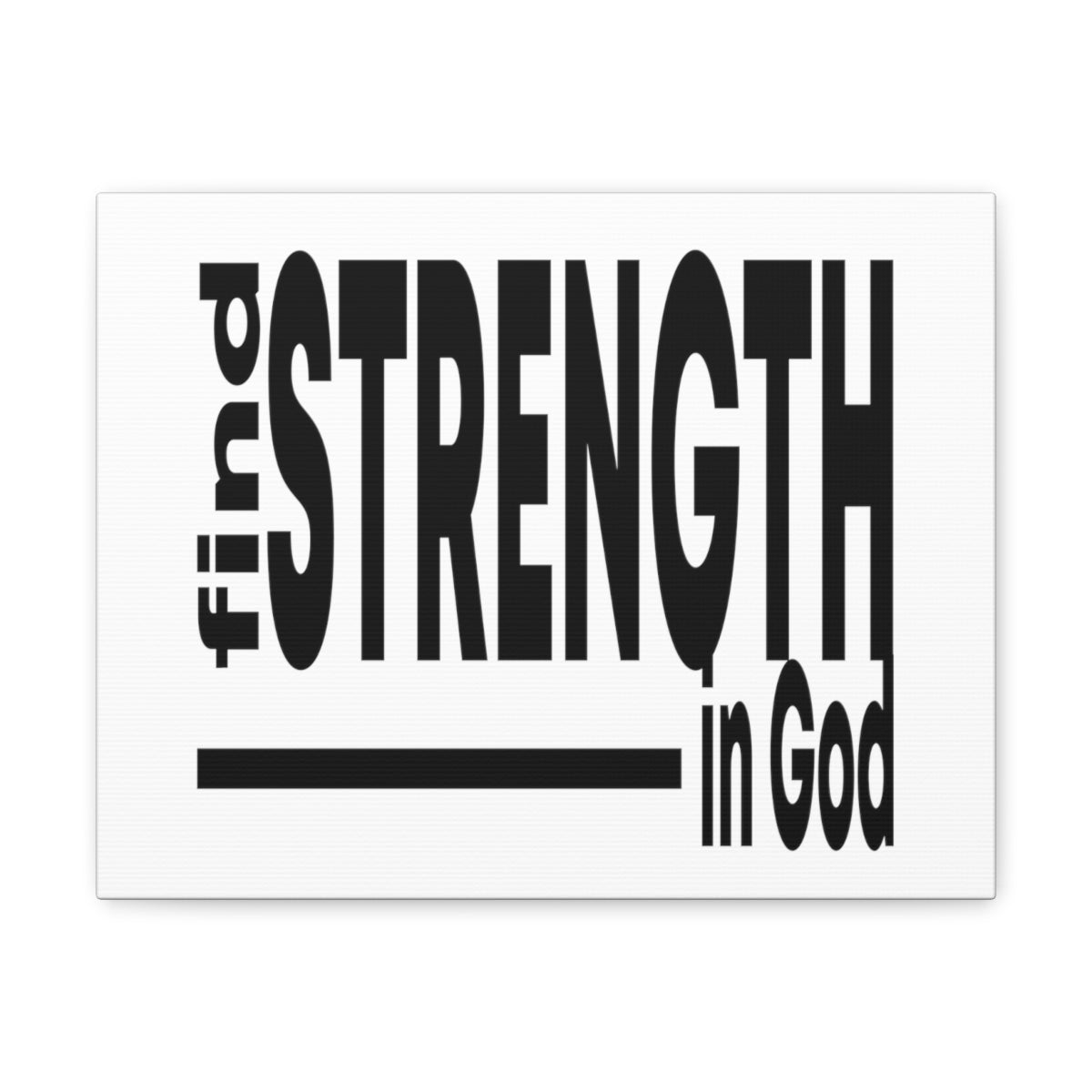 Scripture Walls Strength In God Exodus 15:2 Christian Wall Art Print Ready to Hang Unframed-Express Your Love Gifts