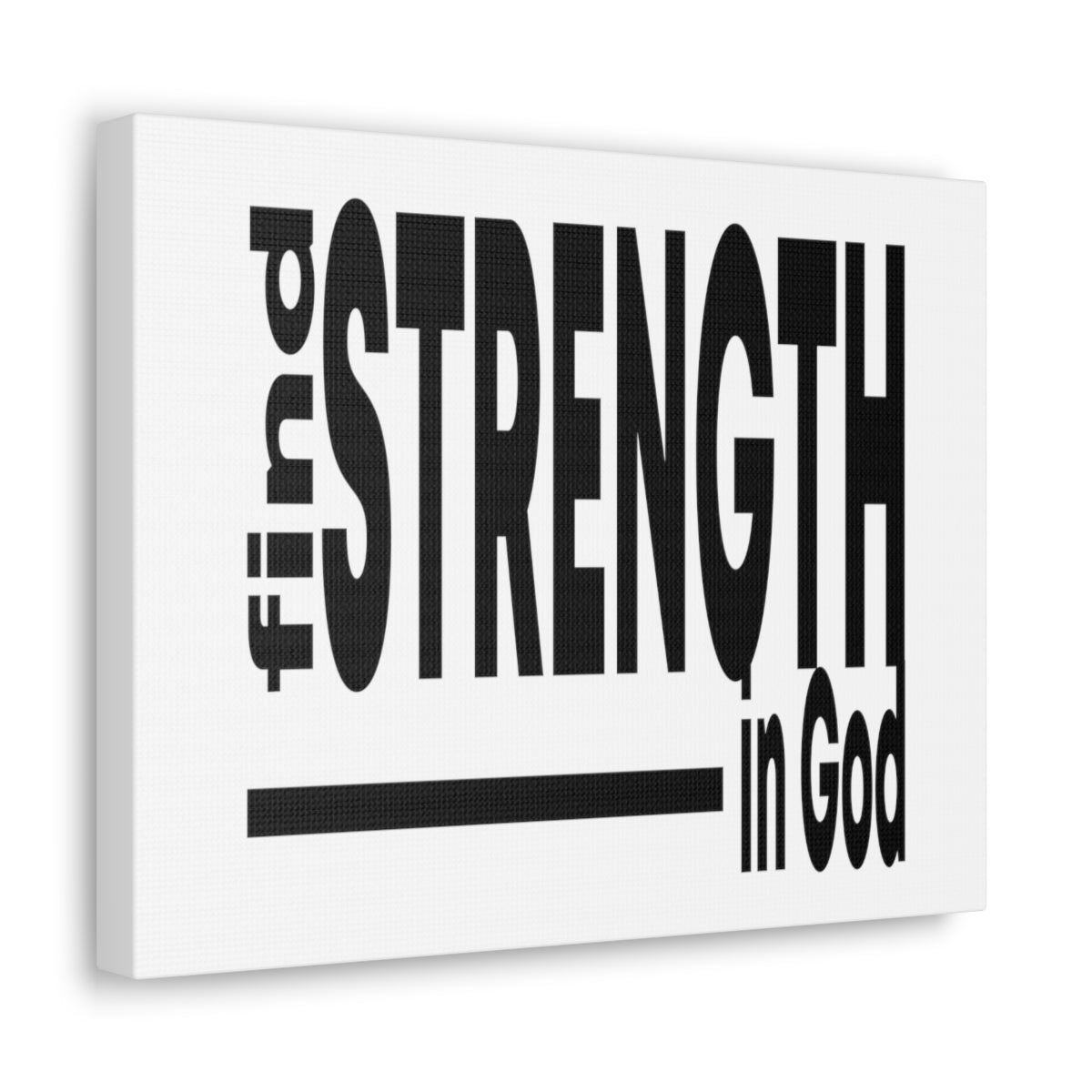 Scripture Walls Strength In God Exodus 15:2 Christian Wall Art Print Ready to Hang Unframed-Express Your Love Gifts