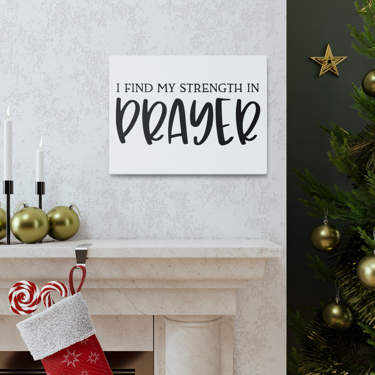 Scripture Walls Strength In Prayer Jeremiah 29:12 Christian Wall Art Print Ready to Hang Unframed-Express Your Love Gifts