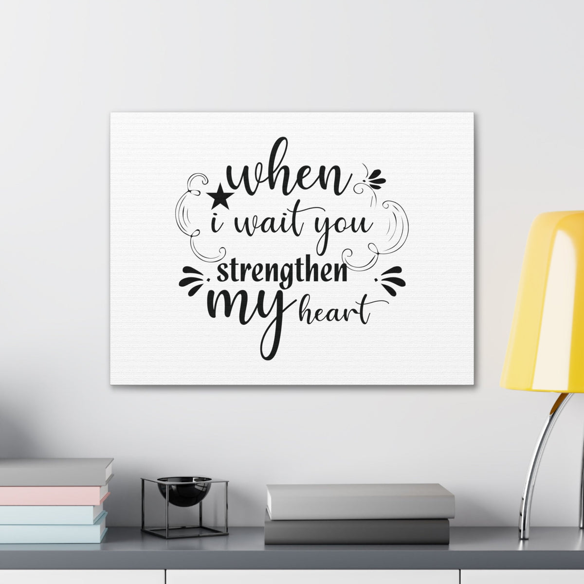 Scripture Walls Strengthen My Heart Psalm 73:26 Christian Wall Art Bible Verse Print Ready to Hang Unframed-Express Your Love Gifts