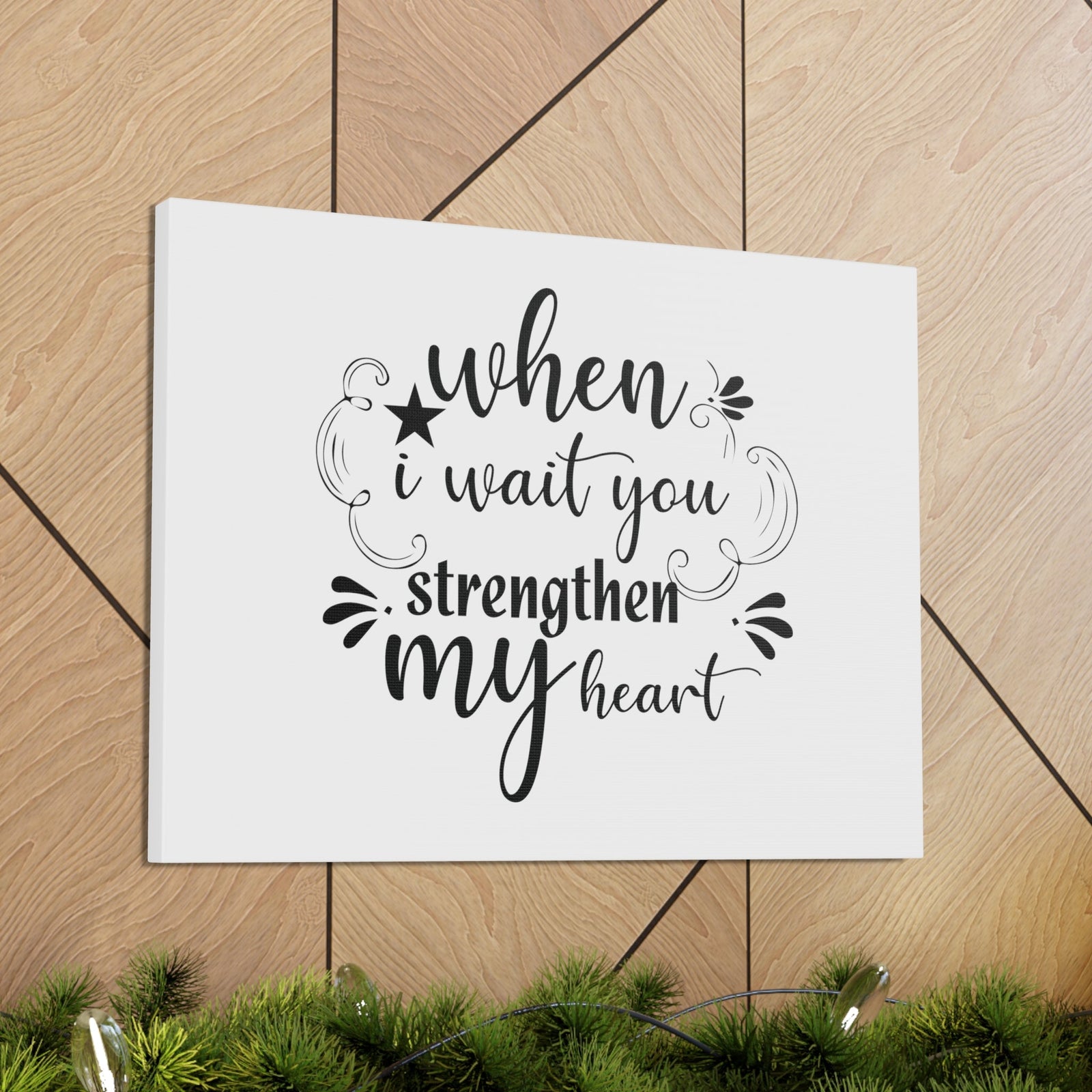 Scripture Walls Strengthen My Heart Psalm 73:26 Christian Wall Art Bible Verse Print Ready to Hang Unframed-Express Your Love Gifts