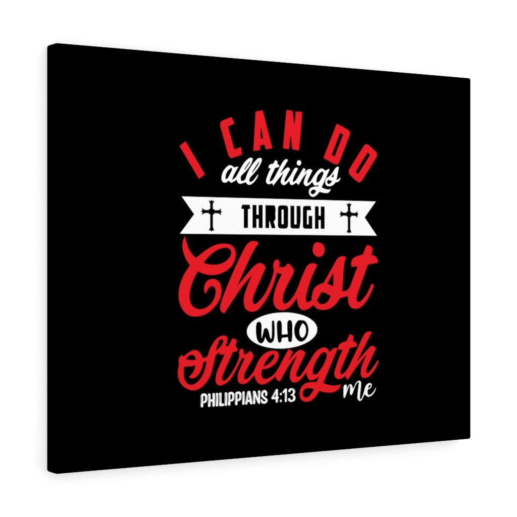Scripture Walls Strengthen Philippians 4:13 Bible Verse Canvas Christian Wall Art Ready to Hang Unframed-Express Your Love Gifts