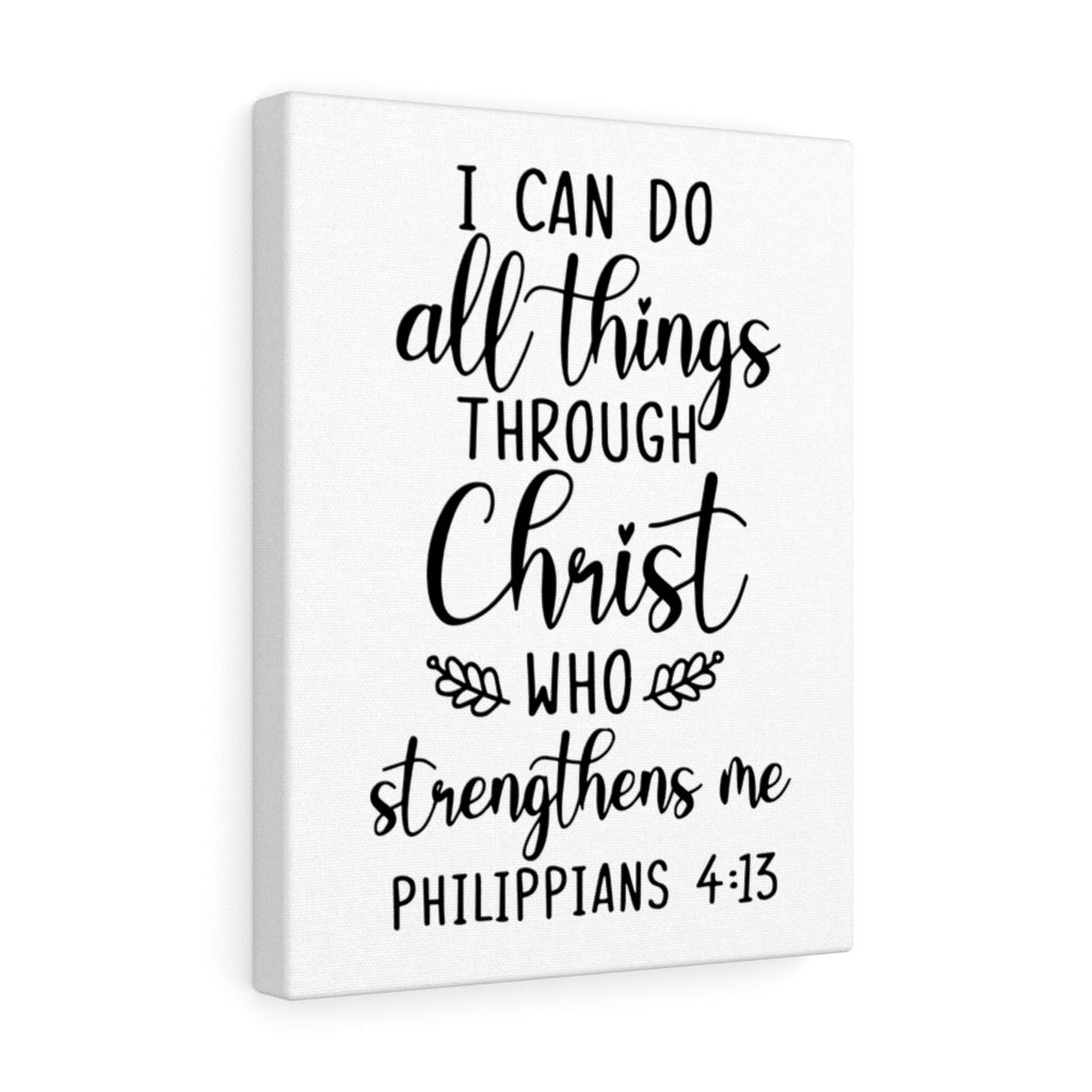 Scripture Walls Strengthens Me Philippians 4:13 Bible Verse Canvas Christian Wall Art Ready to Hang Unframed-Express Your Love Gifts