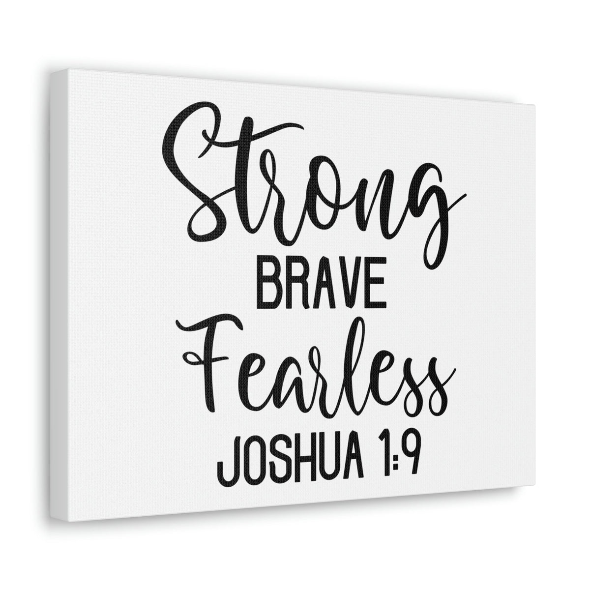 Scripture Walls Strong Brave Fearless Joshua 1:9 Bible Verse Canvas Christian Wall Art Ready to Hang Unframed-Express Your Love Gifts