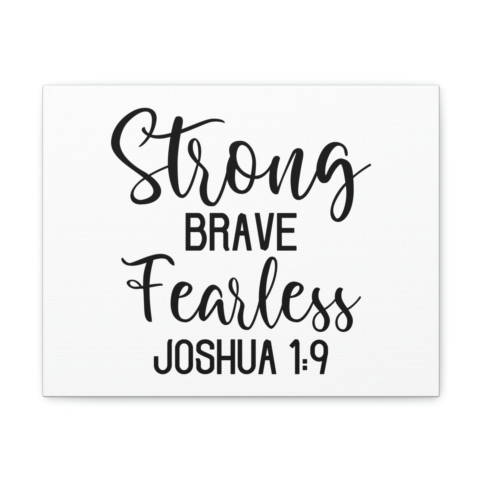 Scripture Walls Strong Brave Fearless Joshua 1:9 Bible Verse Canvas Christian Wall Art Ready to Hang Unframed-Express Your Love Gifts