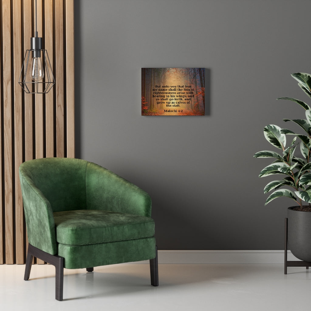Scripture Walls Sun of Righteousness Malachi 4:2 Wall Art Christian Home Decor Unframed-Express Your Love Gifts