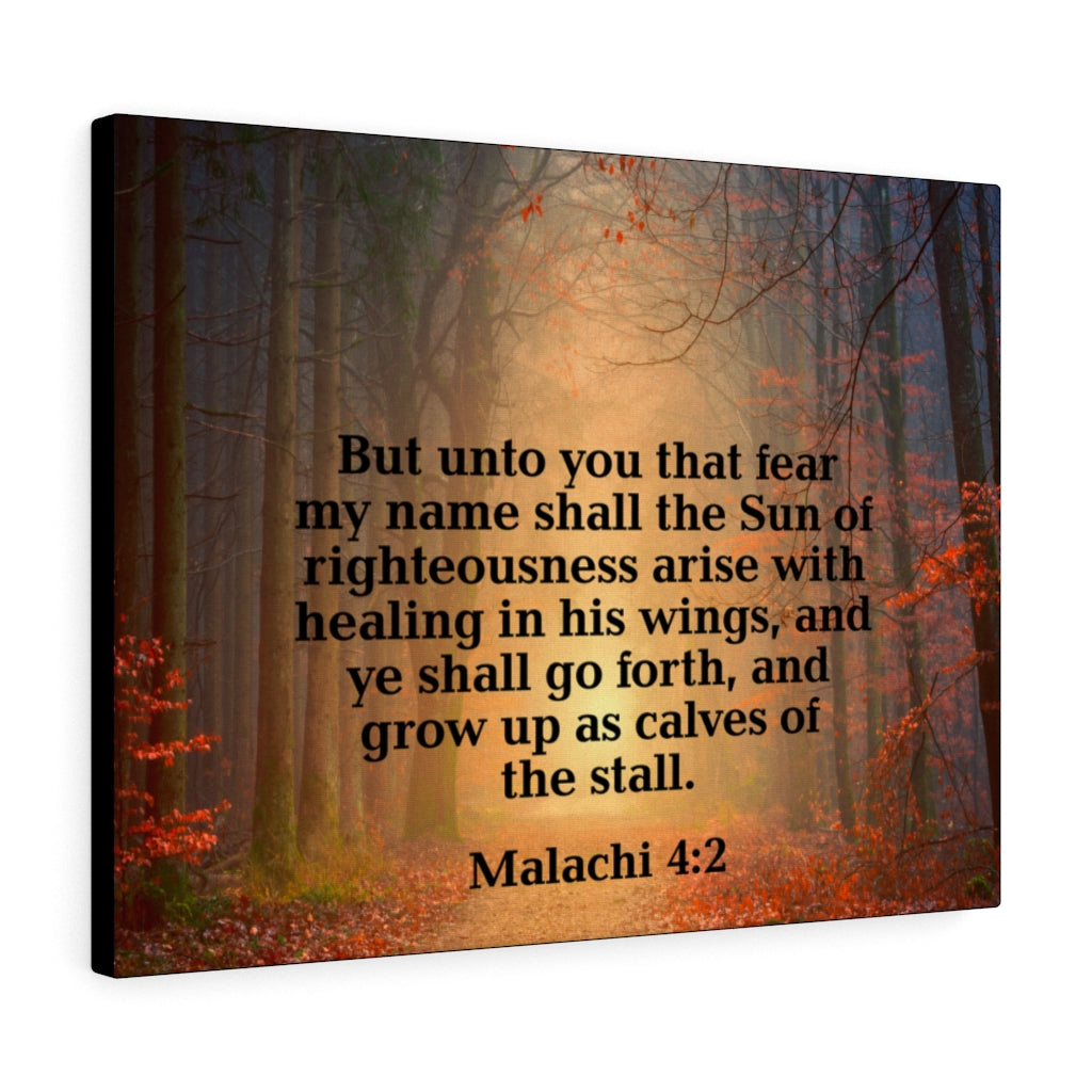 Scripture Walls Sun of Righteousness Malachi 4:2 Wall Art Christian Home Decor Unframed-Express Your Love Gifts