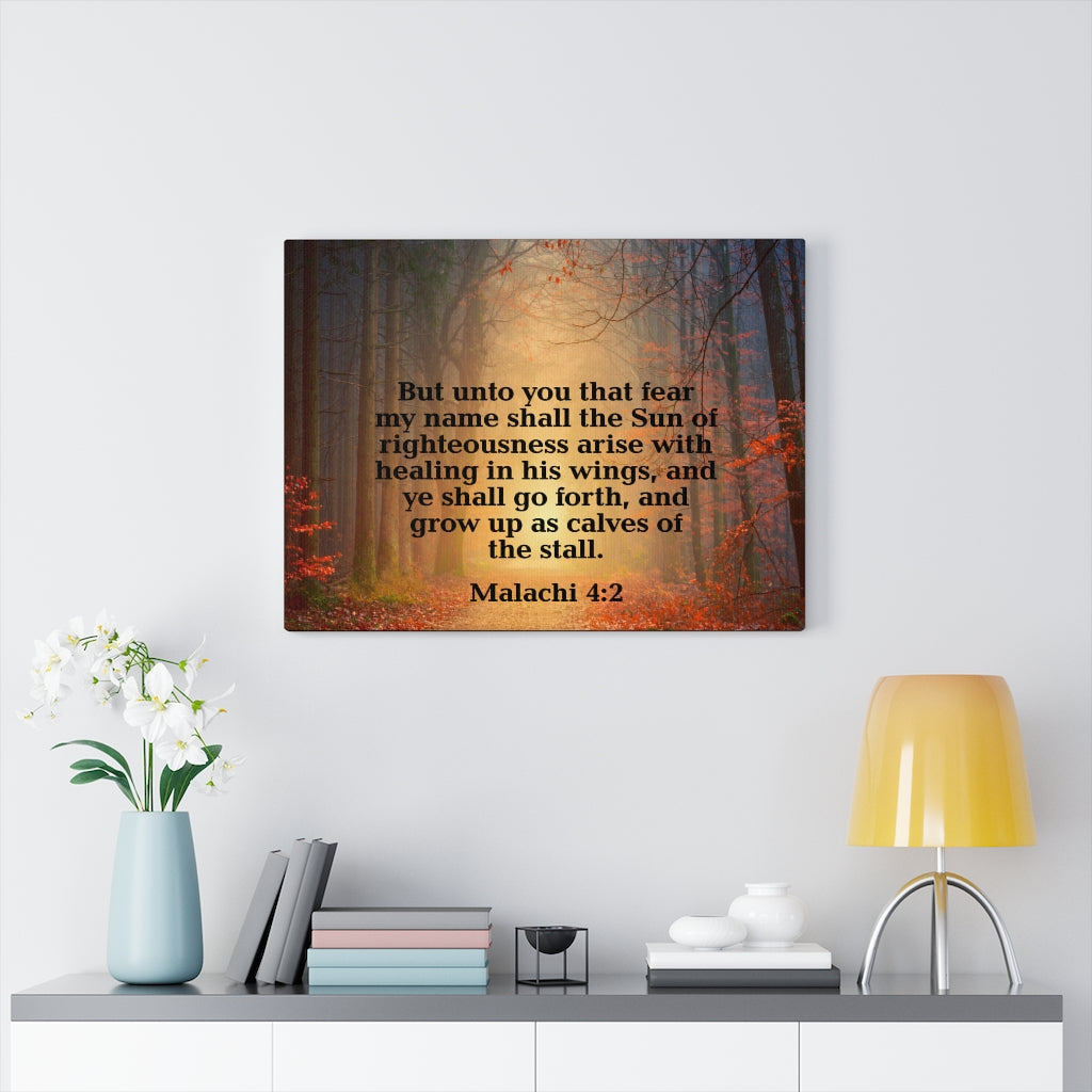 Scripture Walls Sun of Righteousness Malachi 4:2 Wall Art Christian Home Decor Unframed-Express Your Love Gifts