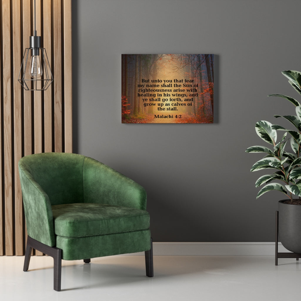 Scripture Walls Sun of Righteousness Malachi 4:2 Wall Art Christian Home Decor Unframed-Express Your Love Gifts
