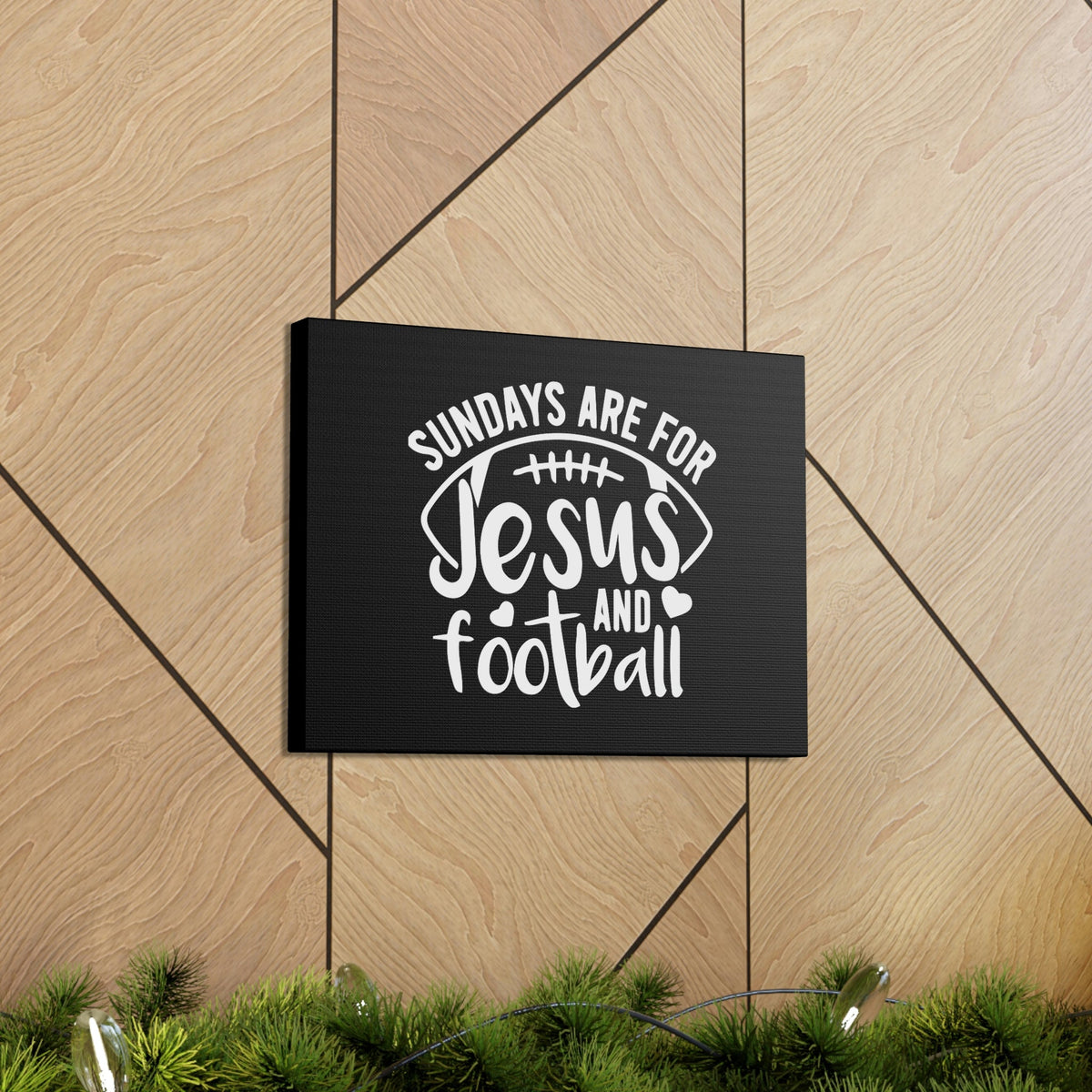 Scripture Walls Sundays Are For Jesus And Football Hebrews 10:25 Christian Wall Art Bible Verse Print Ready to Hang Unframed-Express Your Love Gifts