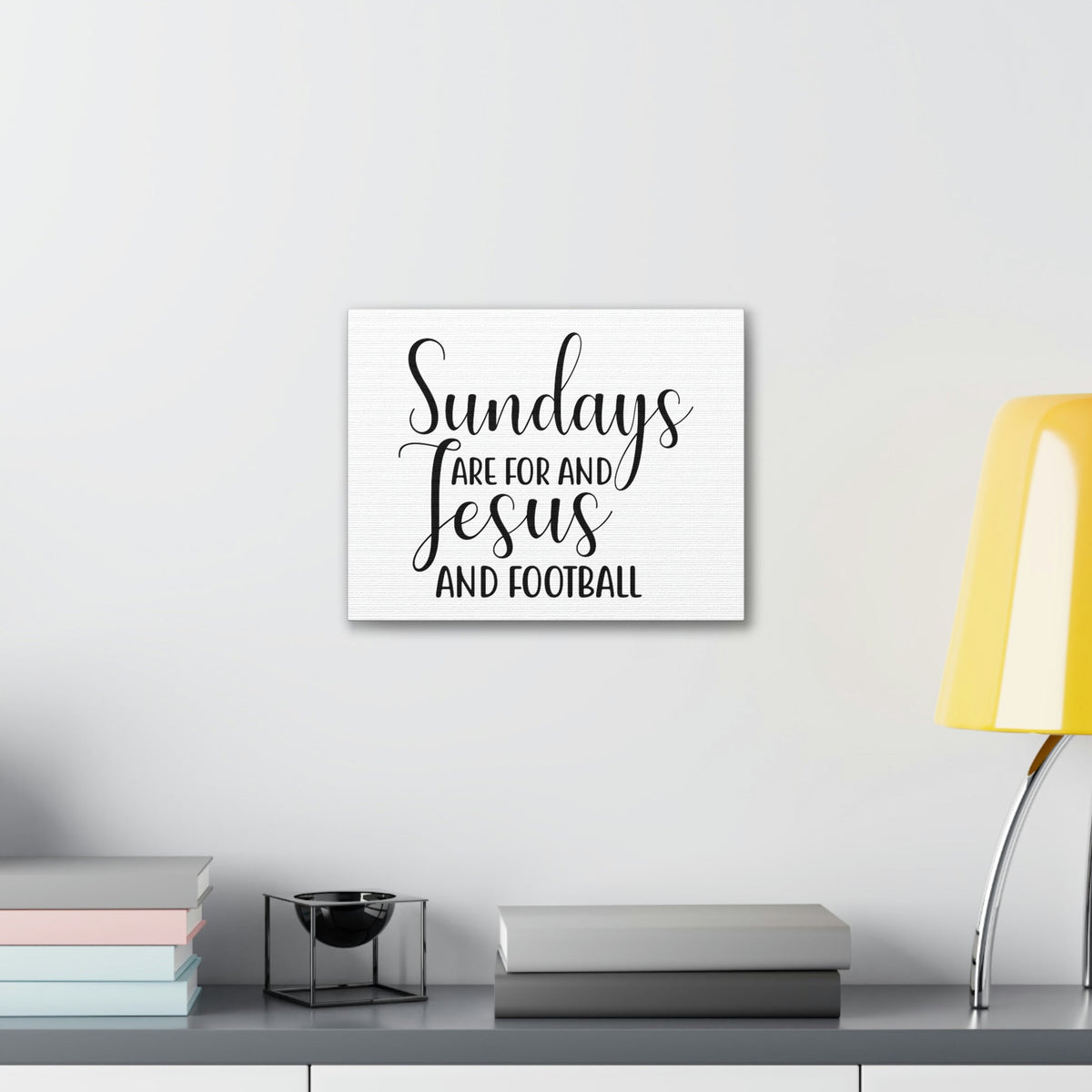 Scripture Walls Sundays Are For Jesus And Football Hebrews 4:9 Christian Wall Art Print Ready to Hang Unframed-Express Your Love Gifts