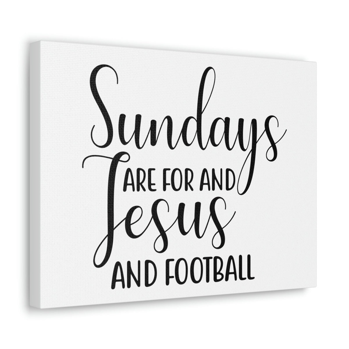 Scripture Walls Sundays Are For Jesus And Football Hebrews 4:9 Christian Wall Art Print Ready to Hang Unframed-Express Your Love Gifts