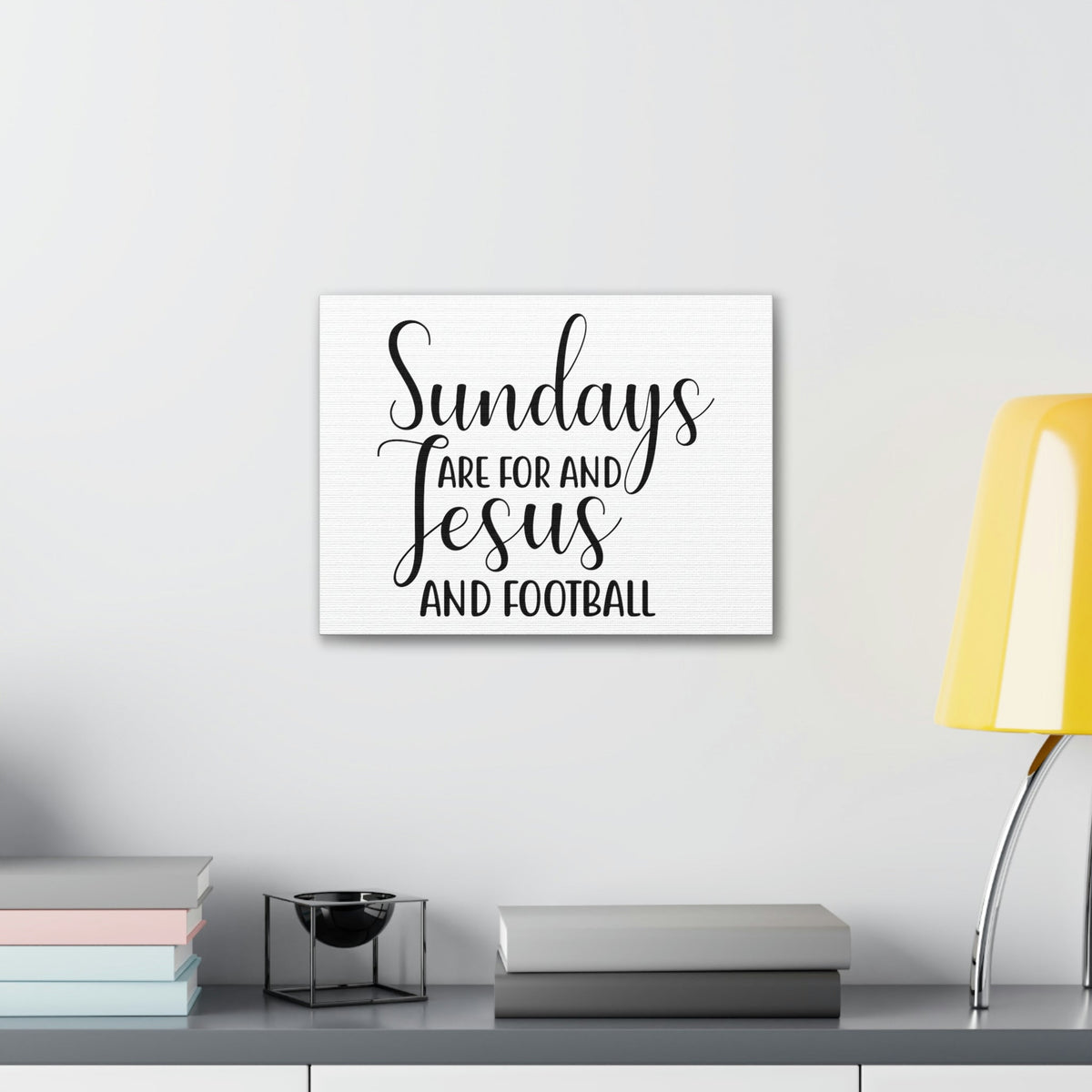 Scripture Walls Sundays Are For Jesus And Football Hebrews 4:9 Christian Wall Art Print Ready to Hang Unframed-Express Your Love Gifts