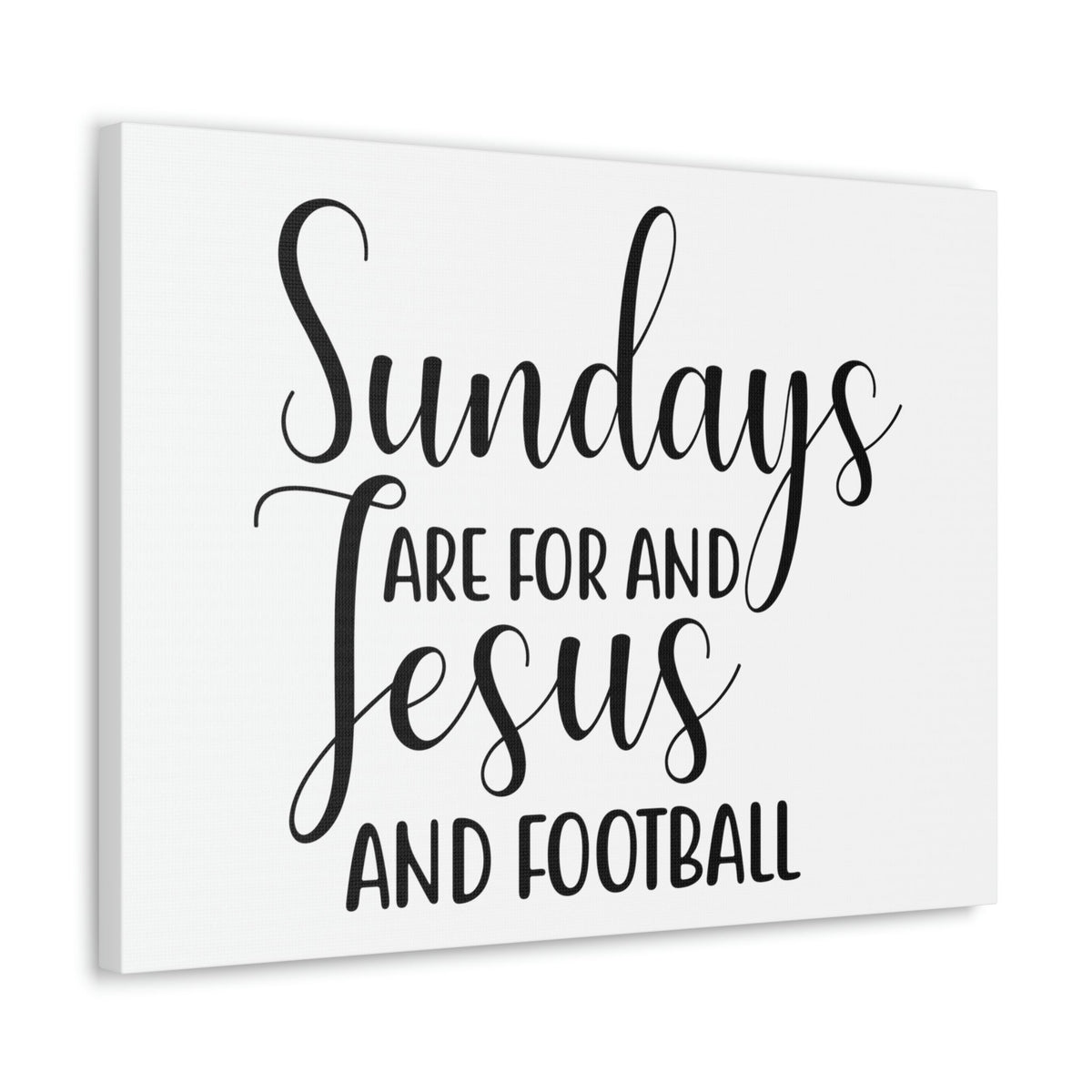 Scripture Walls Sundays Are For Jesus And Football Hebrews 4:9 Christian Wall Art Print Ready to Hang Unframed-Express Your Love Gifts