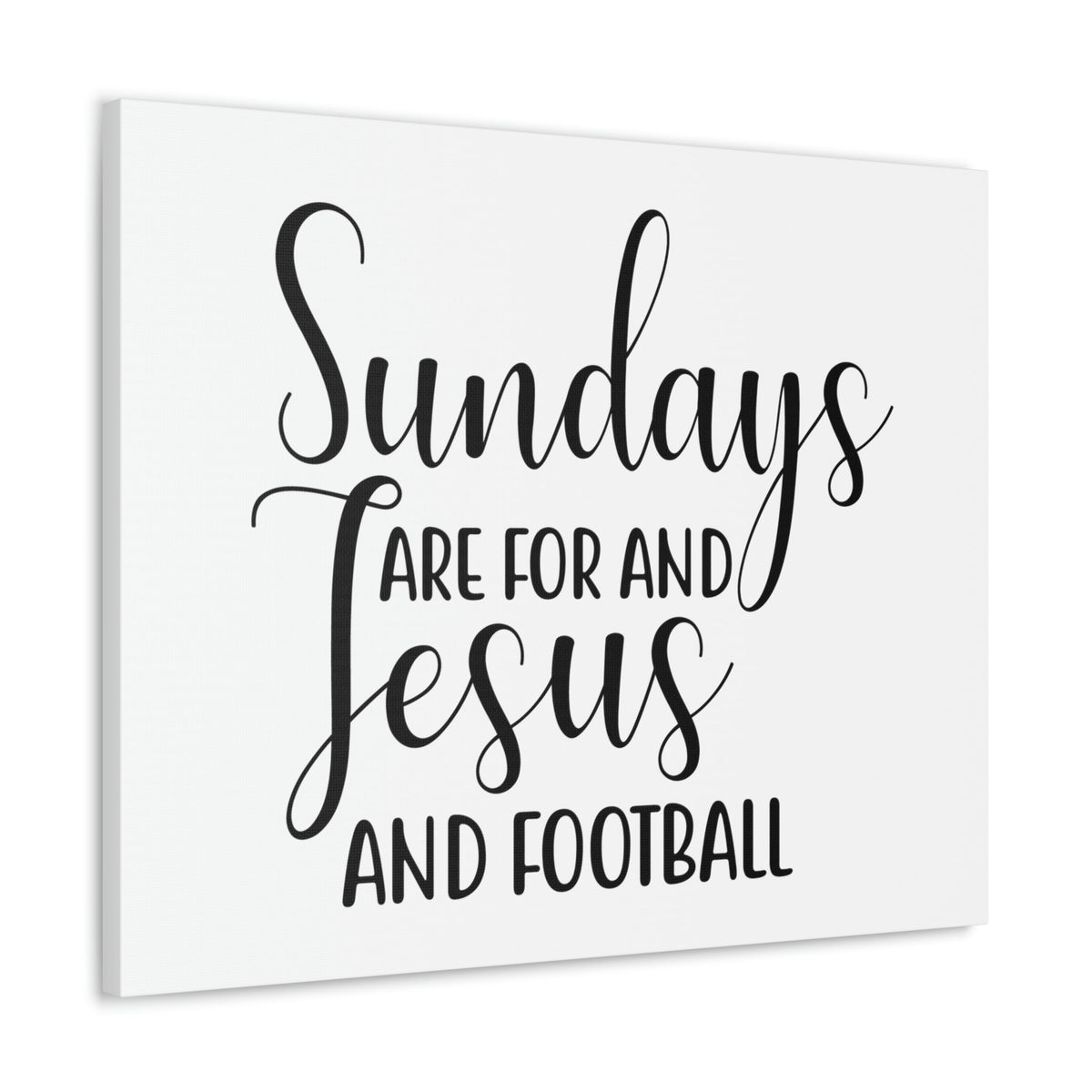 Scripture Walls Sundays Are For Jesus And Football Hebrews 4:9 Christian Wall Art Print Ready to Hang Unframed-Express Your Love Gifts
