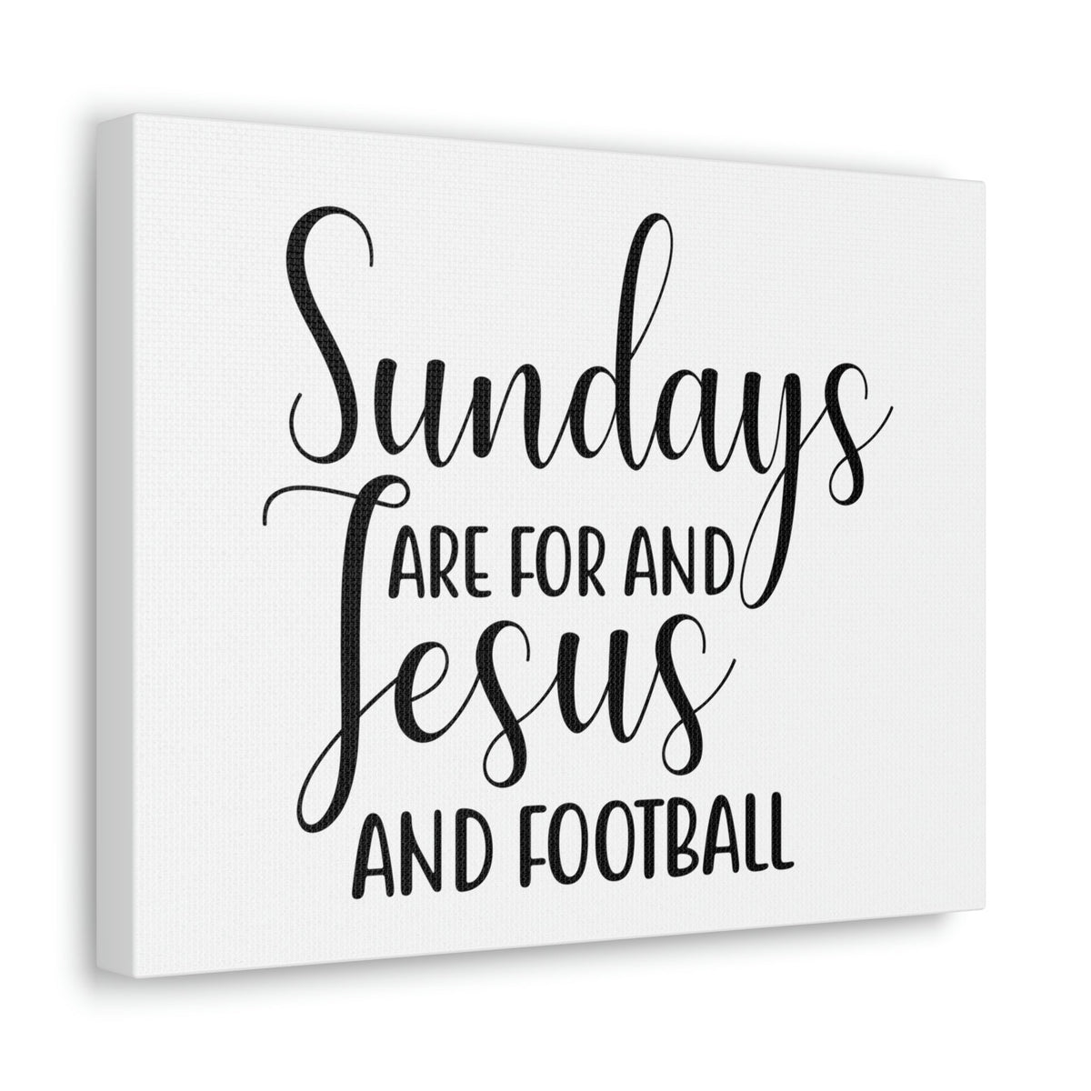 Scripture Walls Sundays Are For Jesus And Football Hebrews 4:9 Christian Wall Art Print Ready to Hang Unframed-Express Your Love Gifts
