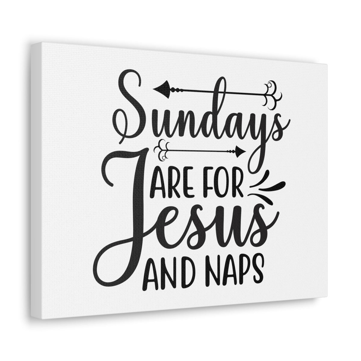 Scripture Walls Sundays Are For Jesus And Naps Exodus 20:8 Christian Wall Art Print Ready to Hang Unframed-Express Your Love Gifts