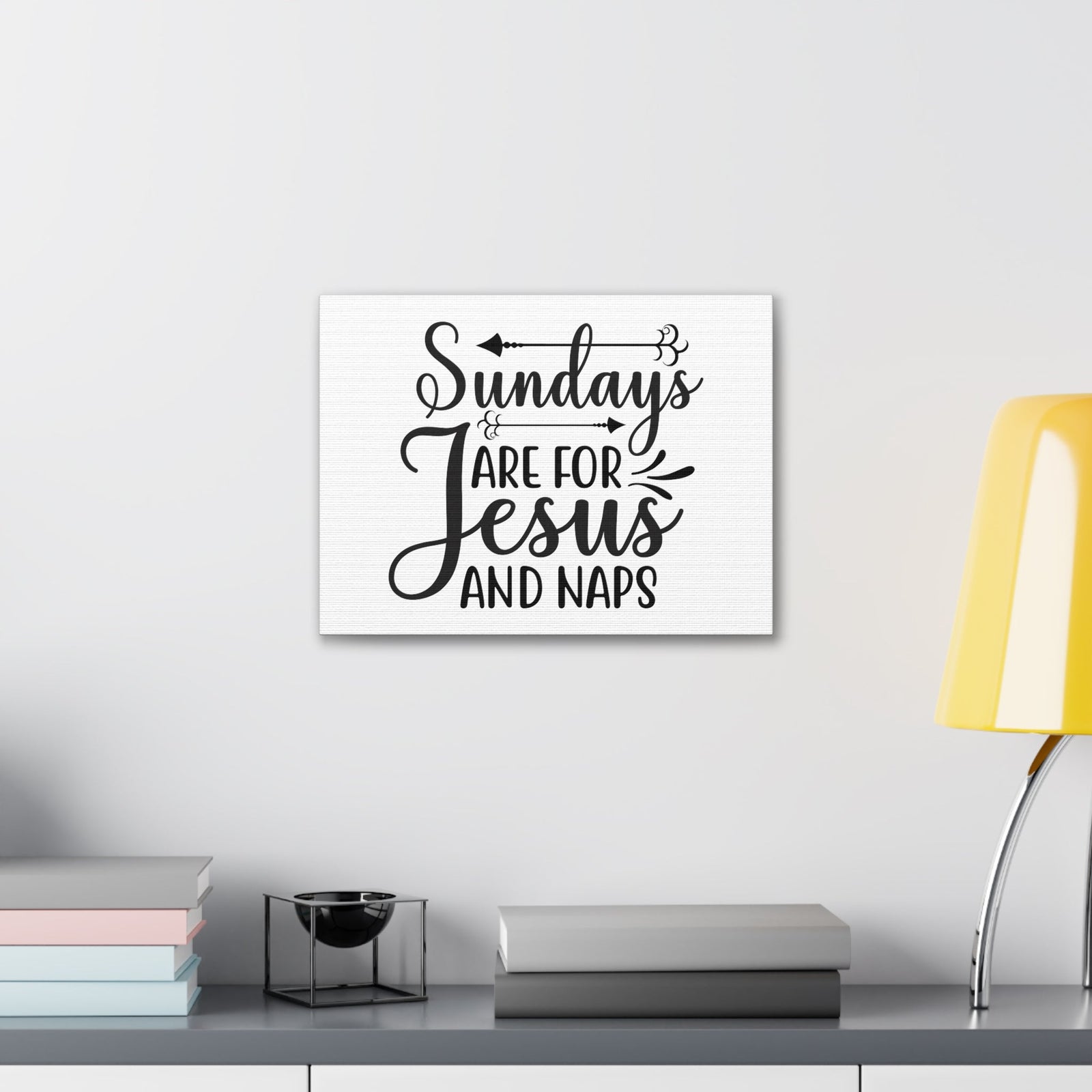 Scripture Walls Sundays Are For Jesus And Naps Exodus 20:8 Christian Wall Art Print Ready to Hang Unframed-Express Your Love Gifts
