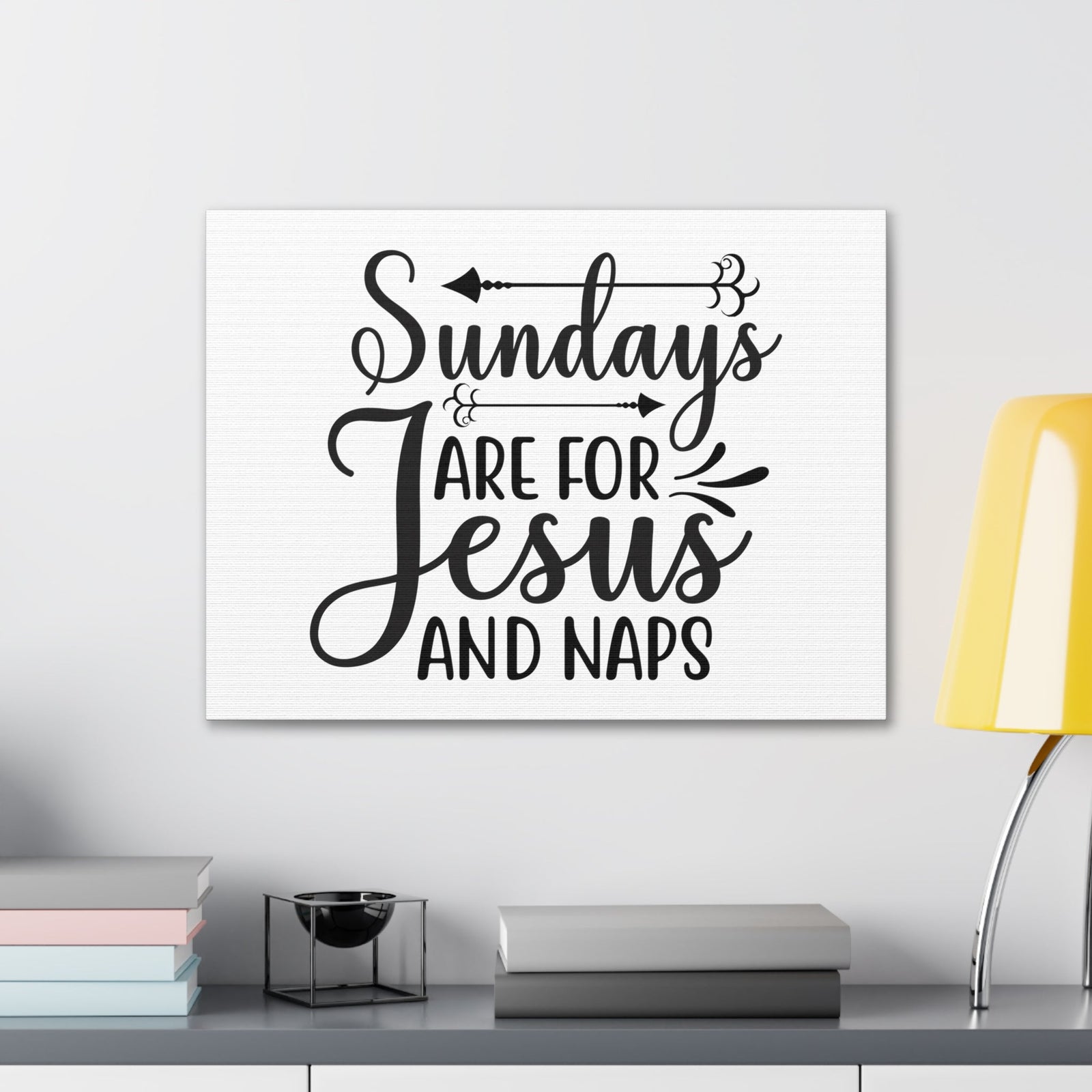 Scripture Walls Sundays Are For Jesus And Naps Exodus 20:8 Christian Wall Art Print Ready to Hang Unframed-Express Your Love Gifts