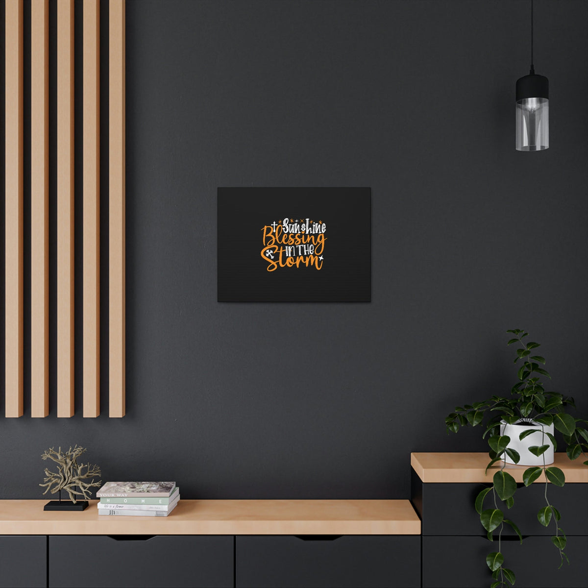 Scripture Walls Sunshine Blessing In The Storm Isaiah 4:6 Christian Wall Art Bible Verse Print Ready to Hang Unframed-Express Your Love Gifts