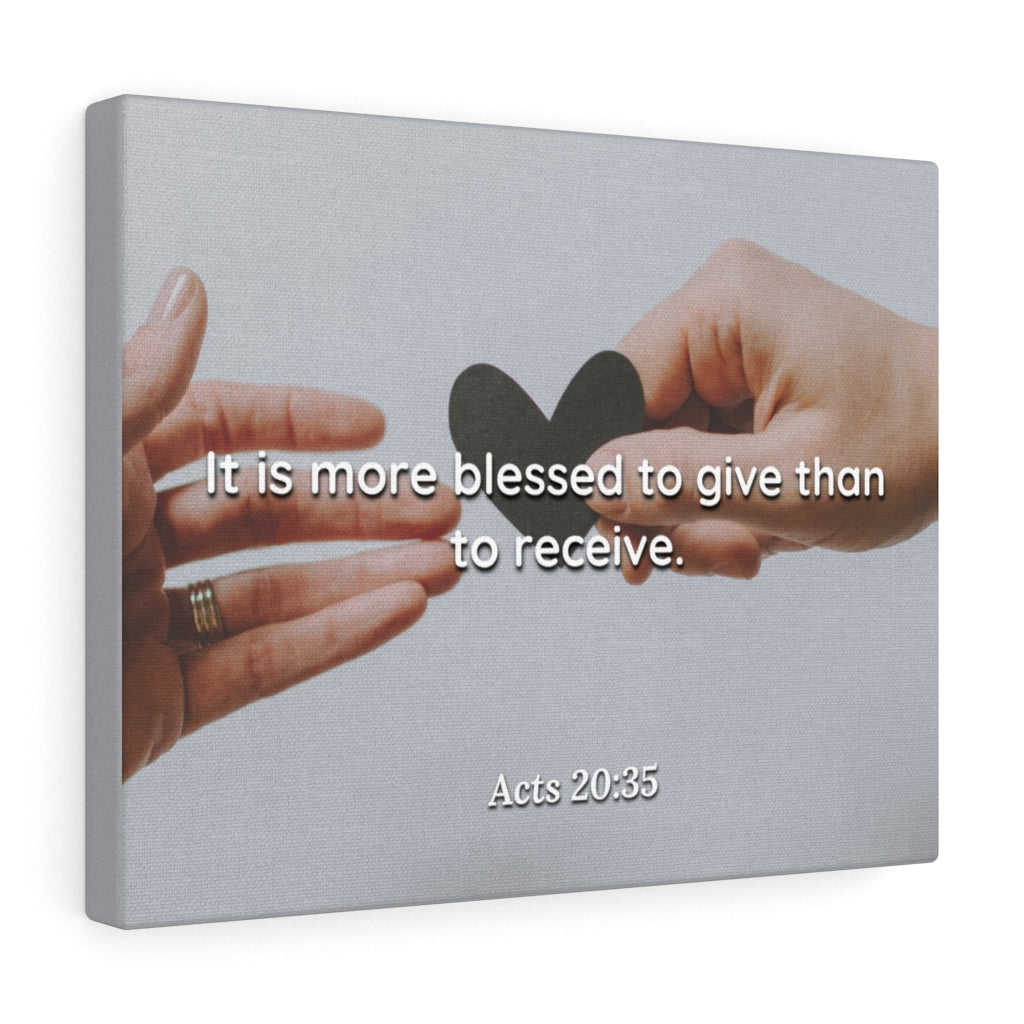 Scripture Walls Support The Weak Acts 20:35 Bible Verse Canvas Christian Wall Art Ready to Hang Unframed-Express Your Love Gifts