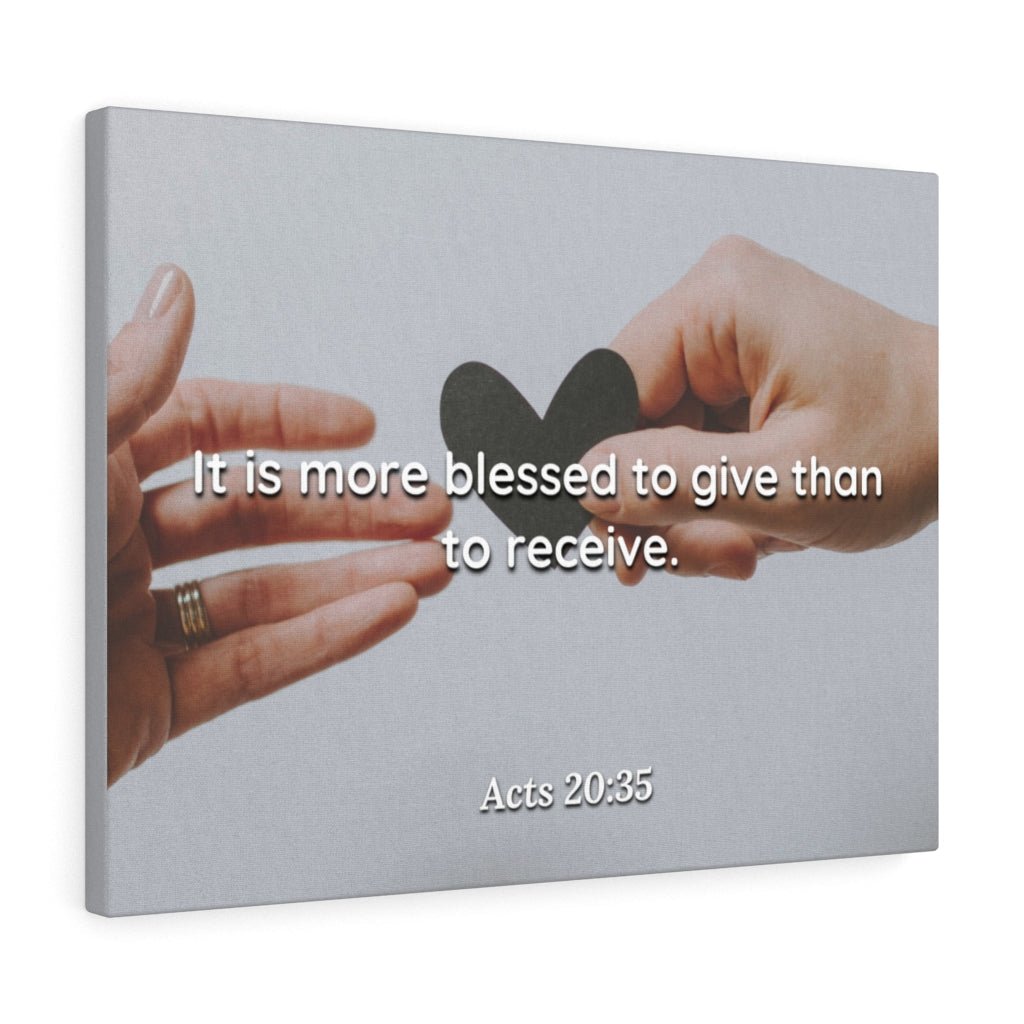 Scripture Walls Support The Weak Acts 20:35 Bible Verse Canvas Christian Wall Art Ready to Hang Unframed-Express Your Love Gifts