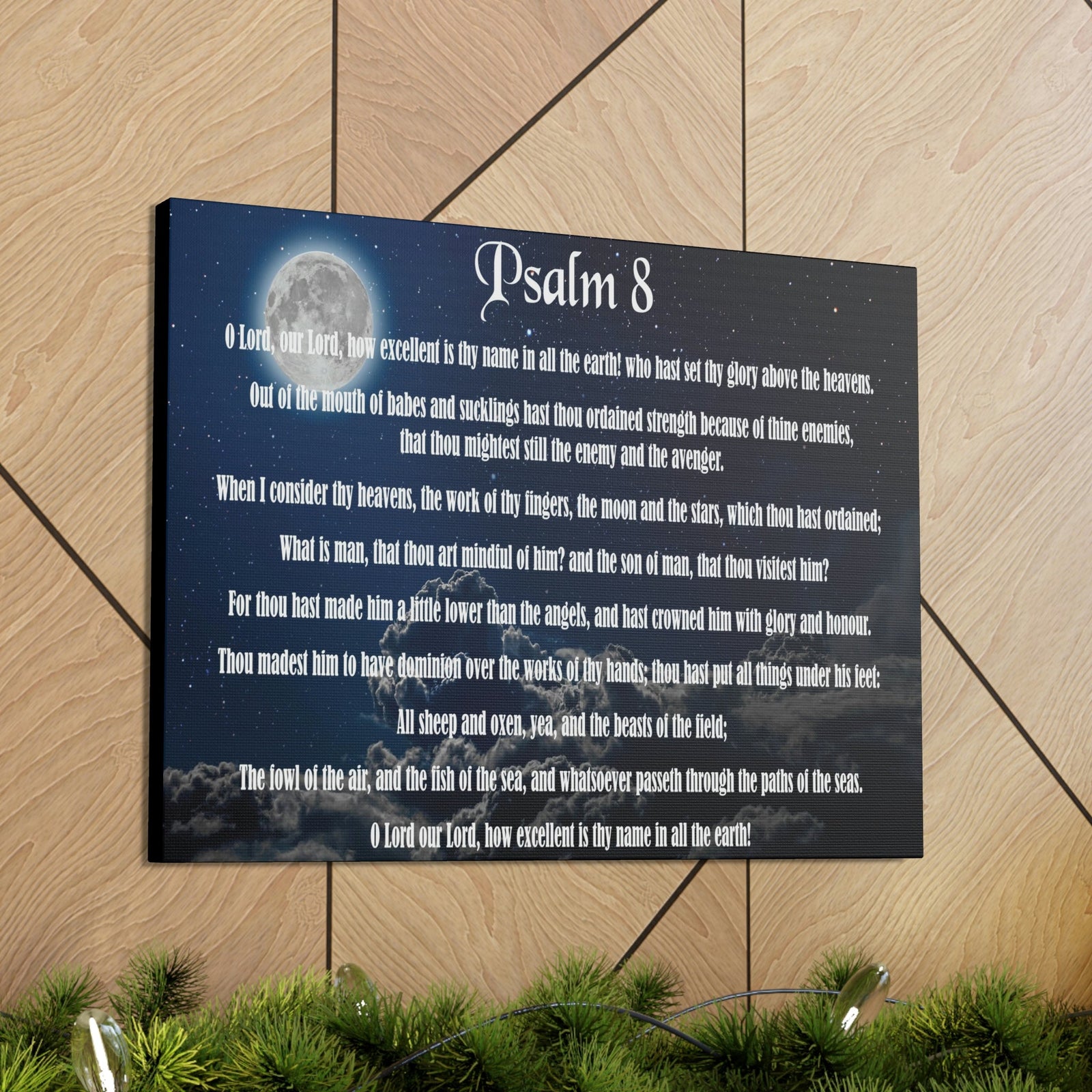 Scripture Walls Surrounded By Your Glory Psalm 8:1 Christian Wall Art Bible Verse Print Ready to Hang Unframed-Express Your Love Gifts