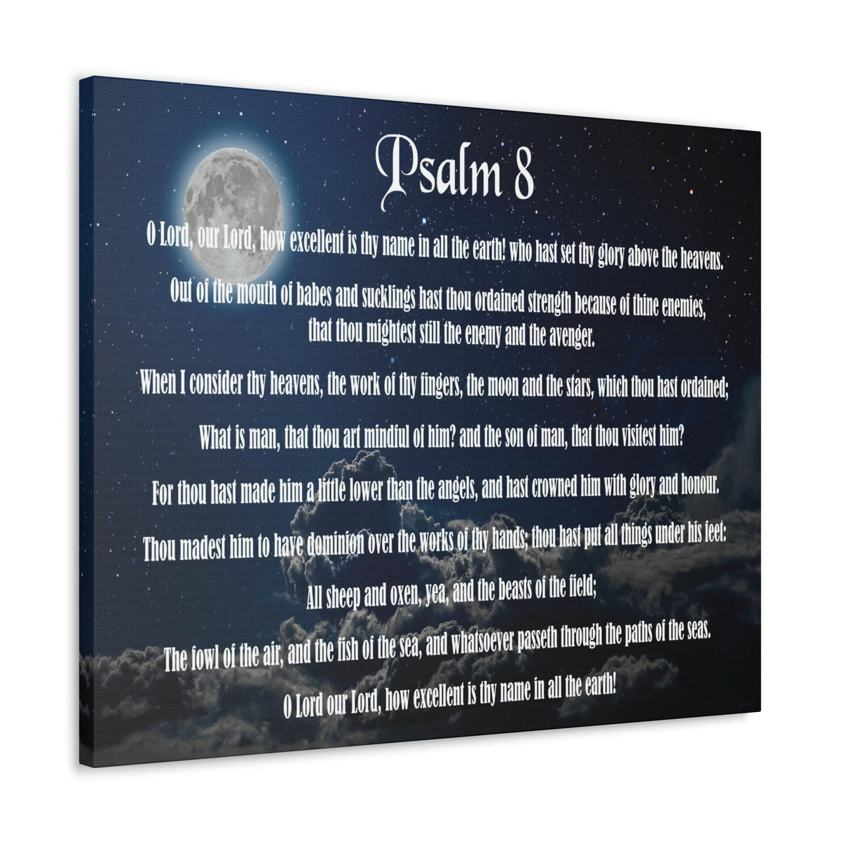 Scripture Walls Surrounded By Your Glory Psalm 8:1 Christian Wall Art Bible Verse Print Ready to Hang Unframed-Express Your Love Gifts