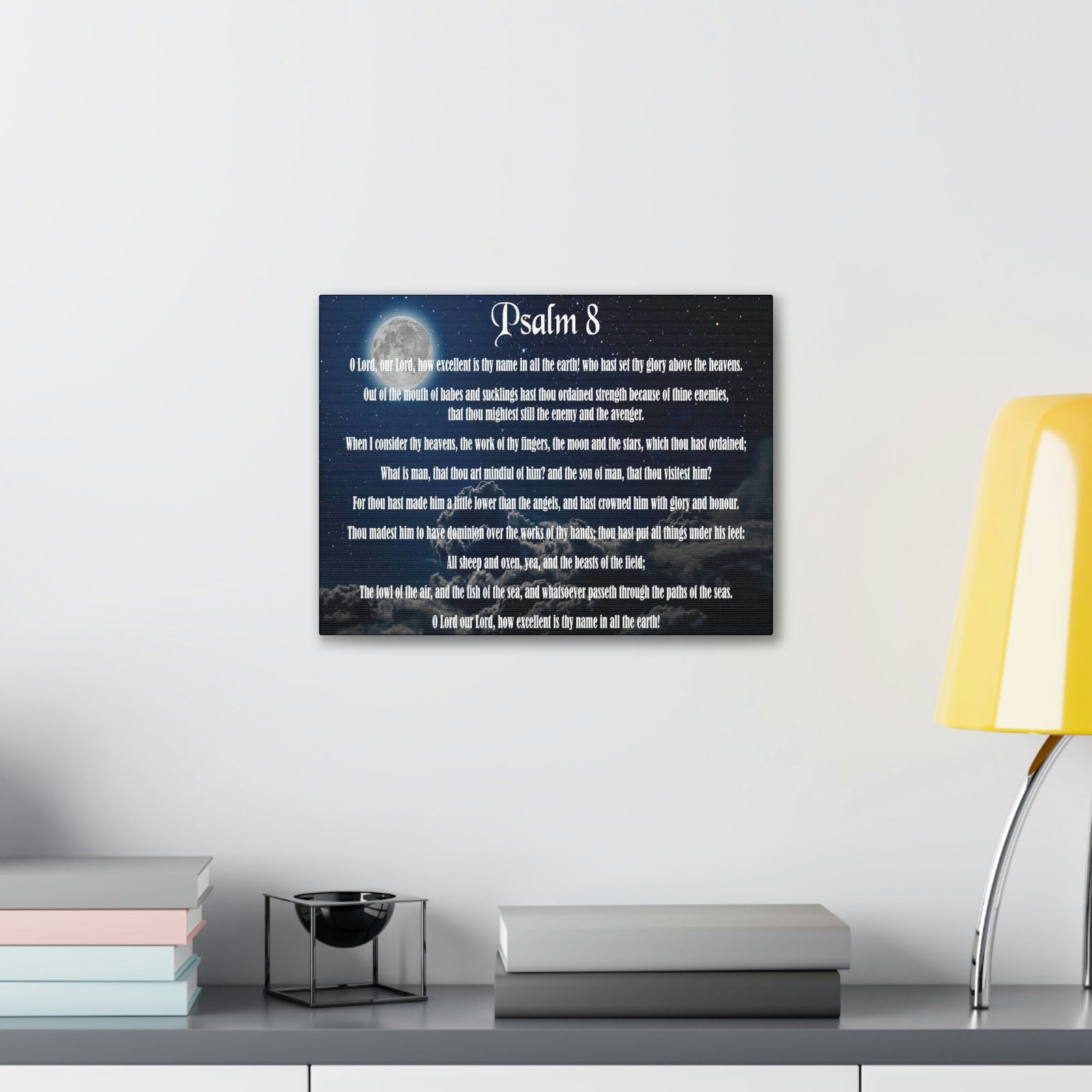Scripture Walls Surrounded By Your Glory Psalm 8:1 Christian Wall Art Bible Verse Print Ready to Hang Unframed-Express Your Love Gifts