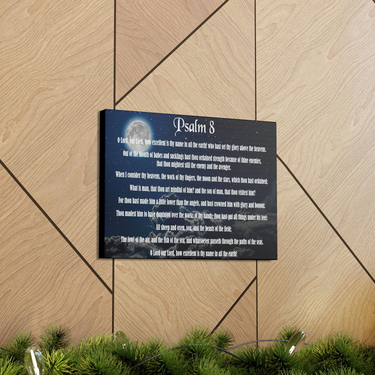 Scripture Walls Surrounded By Your Glory Psalm 8:1 Christian Wall Art Bible Verse Print Ready to Hang Unframed-Express Your Love Gifts