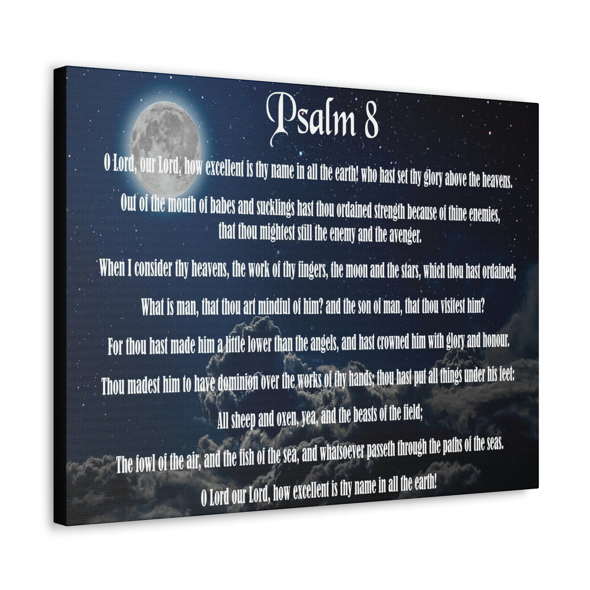 Scripture Walls Surrounded By Your Glory Psalm 8:1 Christian Wall Art Bible Verse Print Ready to Hang Unframed-Express Your Love Gifts