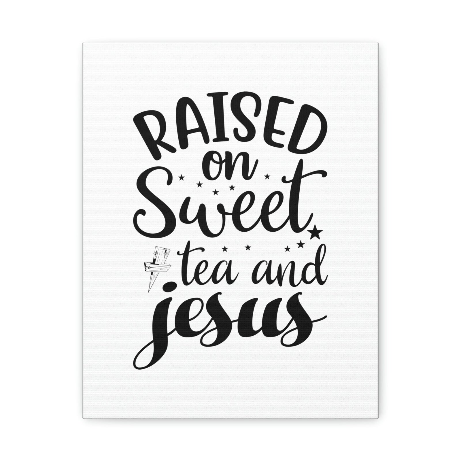 Scripture Walls Sweet Tea And Jesus Romans 8:11 Christian Wall Art Bible Verse Print Ready to Hang Unframed-Express Your Love Gifts