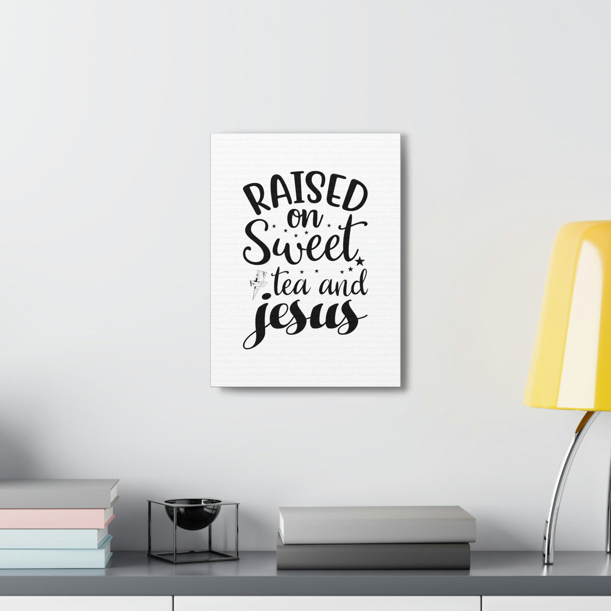 Scripture Walls Sweet Tea And Jesus Romans 8:11 Christian Wall Art Bible Verse Print Ready to Hang Unframed-Express Your Love Gifts