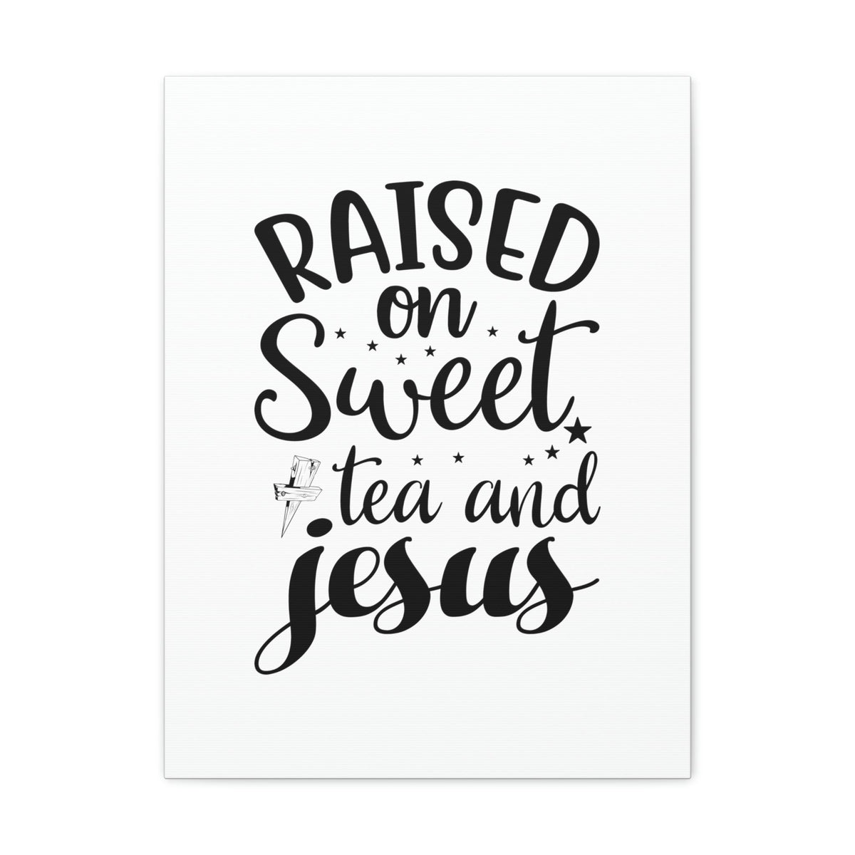 Scripture Walls Sweet Tea And Jesus Romans 8:11 Christian Wall Art Bible Verse Print Ready to Hang Unframed-Express Your Love Gifts