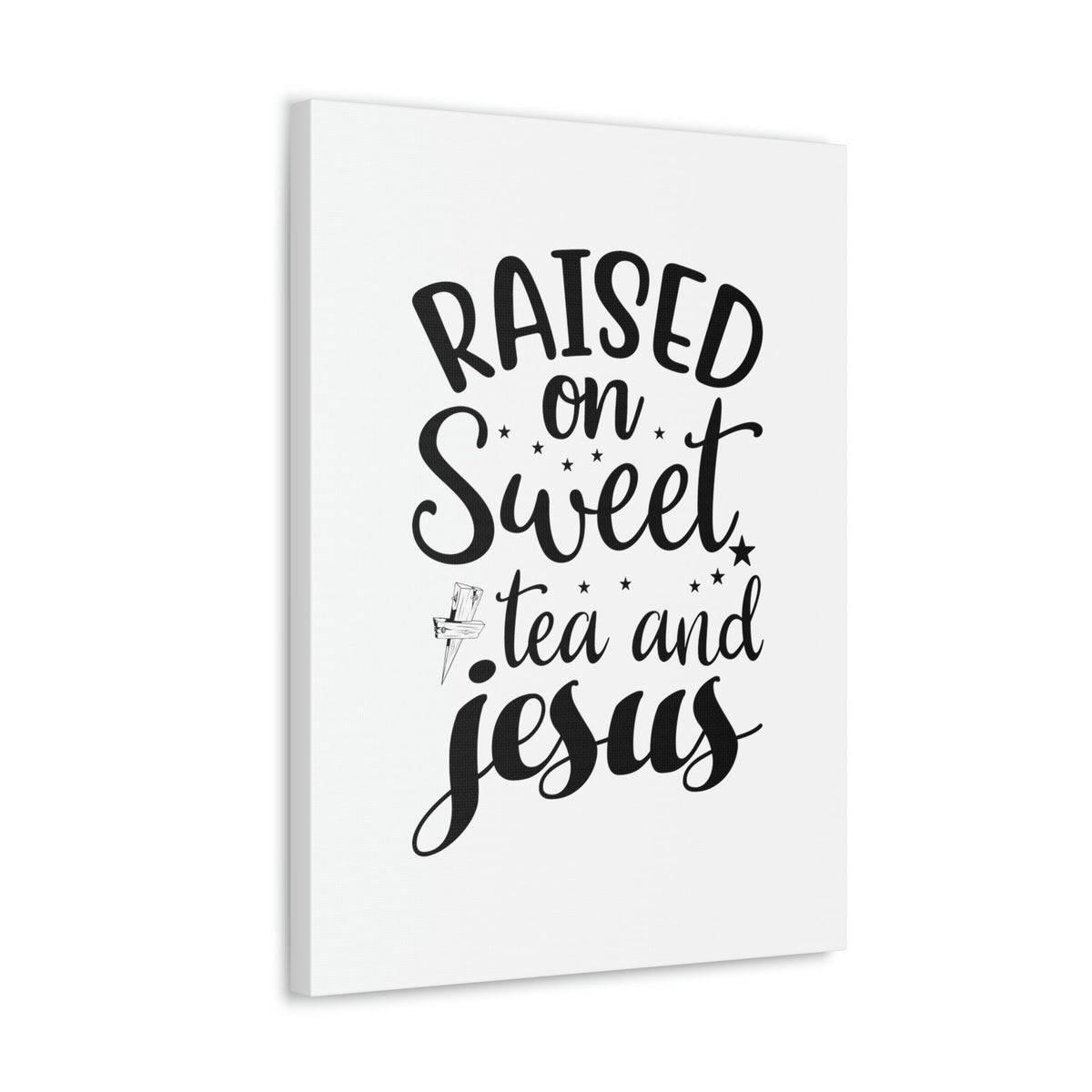 Scripture Walls Sweet Tea And Jesus Romans 8:11 Christian Wall Art Bible Verse Print Ready to Hang Unframed-Express Your Love Gifts