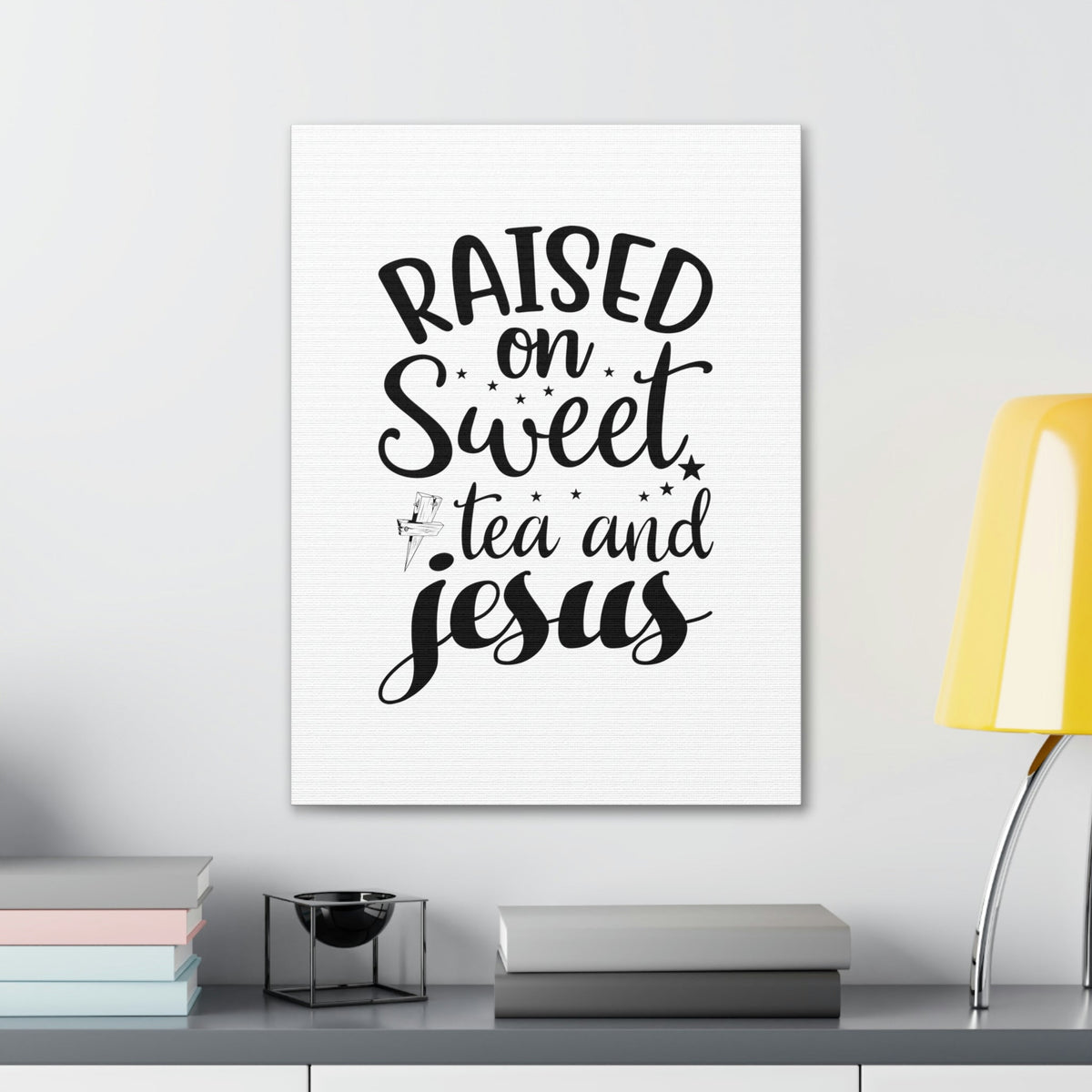 Scripture Walls Sweet Tea And Jesus Romans 8:11 Christian Wall Art Bible Verse Print Ready to Hang Unframed-Express Your Love Gifts