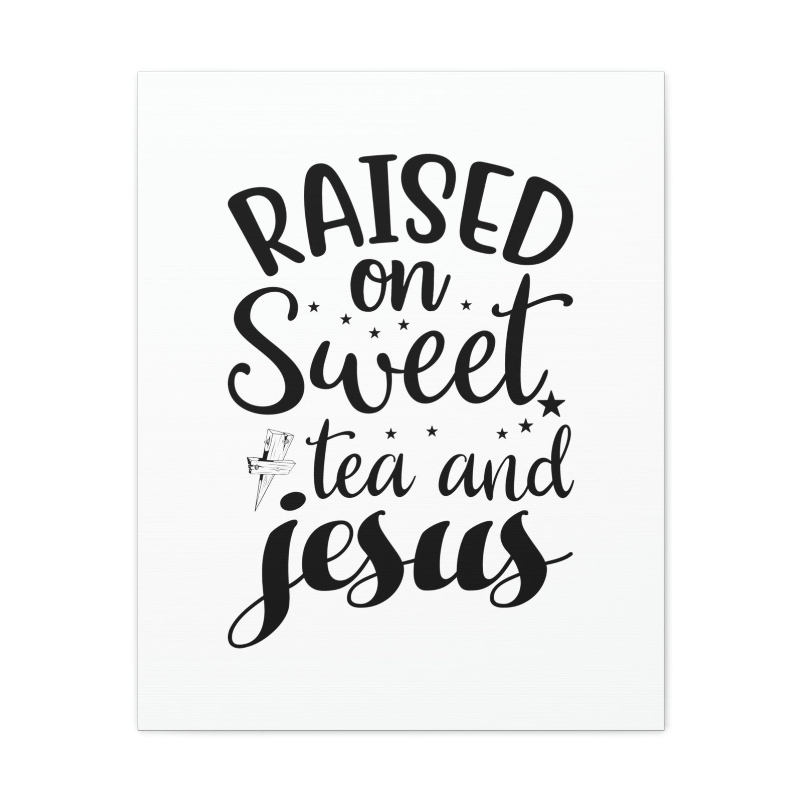 Scripture Walls Sweet Tea And Jesus Romans 8:11 Christian Wall Art Bible Verse Print Ready to Hang Unframed-Express Your Love Gifts