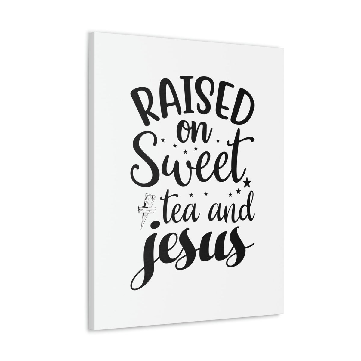 Scripture Walls Sweet Tea And Jesus Romans 8:11 Christian Wall Art Bible Verse Print Ready to Hang Unframed-Express Your Love Gifts