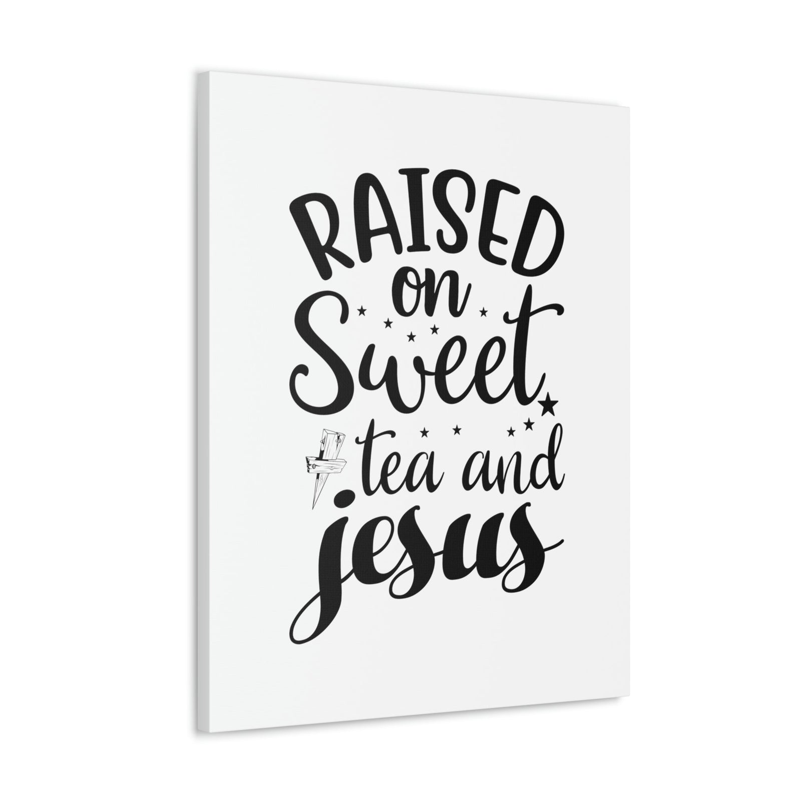 Scripture Walls Sweet Tea And Jesus Romans 8:11 Christian Wall Art Bible Verse Print Ready to Hang Unframed-Express Your Love Gifts
