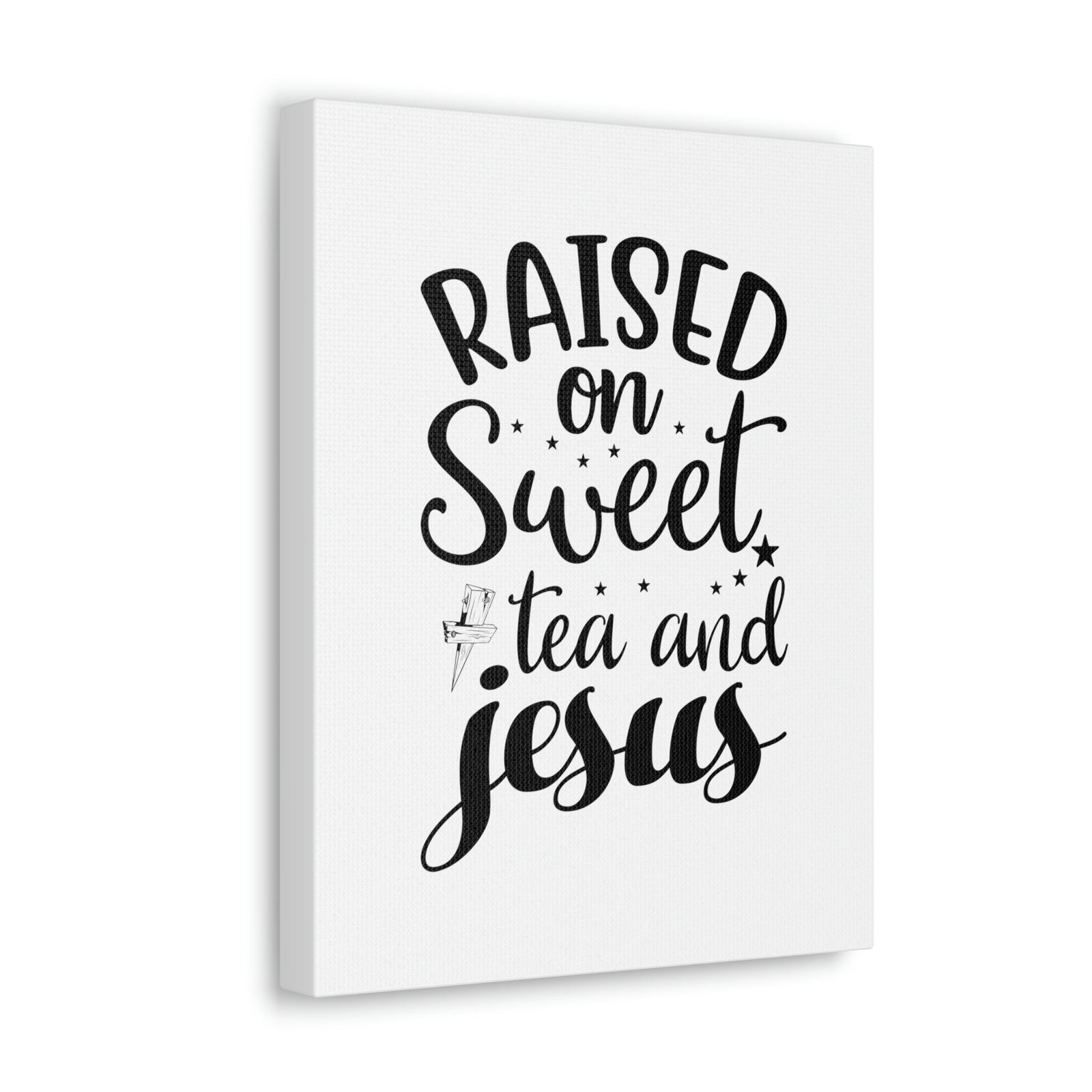 Scripture Walls Sweet Tea And Jesus Romans 8:11 Christian Wall Art Bible Verse Print Ready to Hang Unframed-Express Your Love Gifts