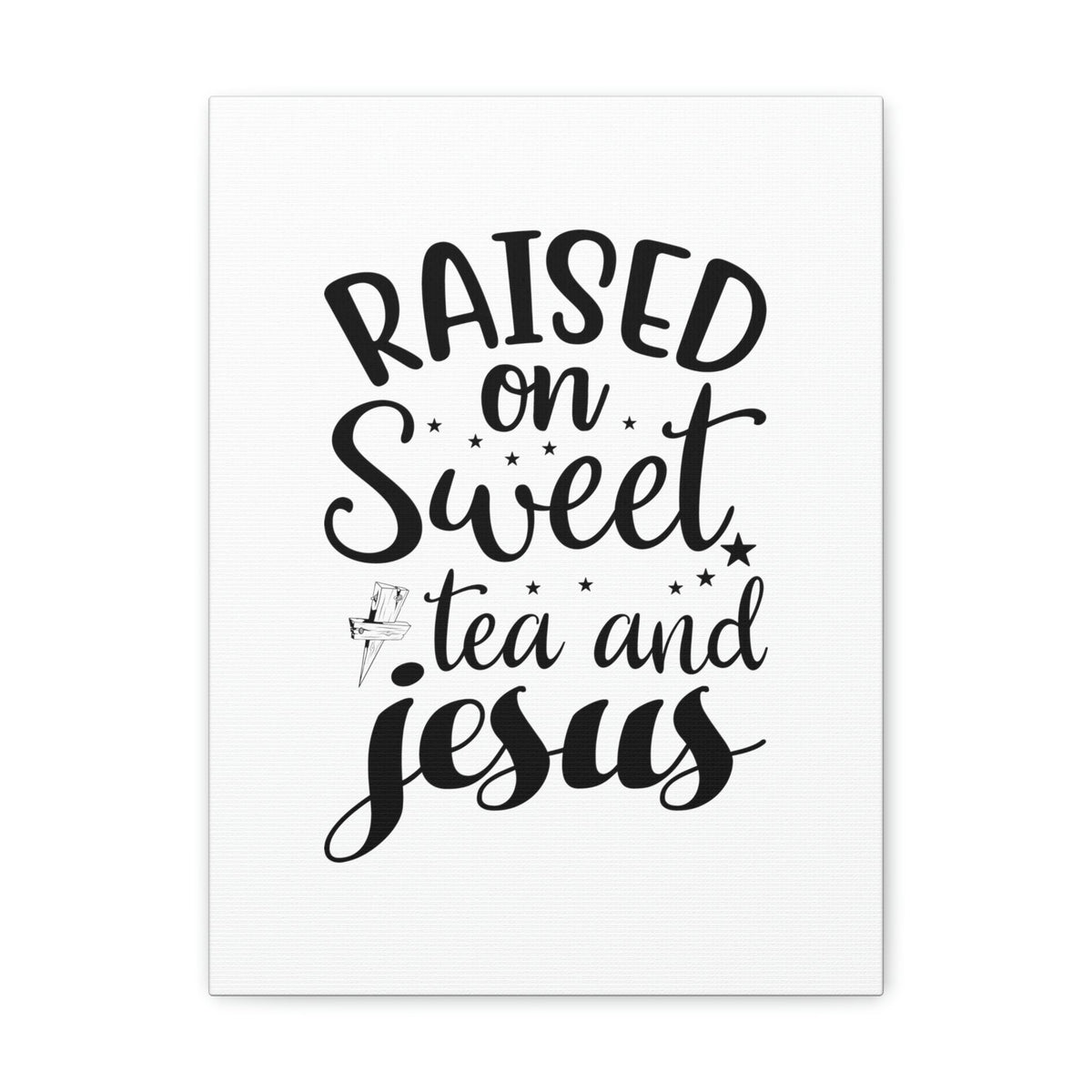 Scripture Walls Sweet Tea And Jesus Romans 8:11 Christian Wall Art Bible Verse Print Ready to Hang Unframed-Express Your Love Gifts