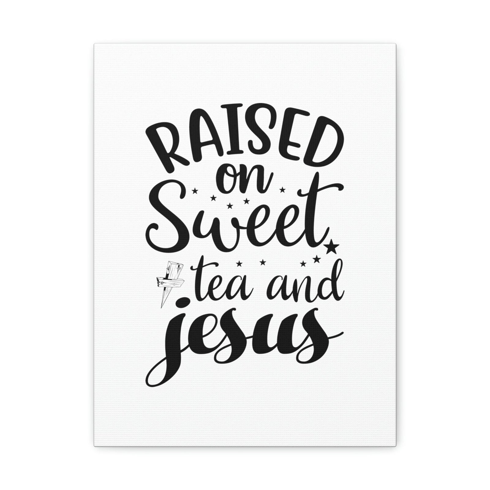 Scripture Walls Sweet Tea And Jesus Romans 8:11 Christian Wall Art Bible Verse Print Ready to Hang Unframed-Express Your Love Gifts