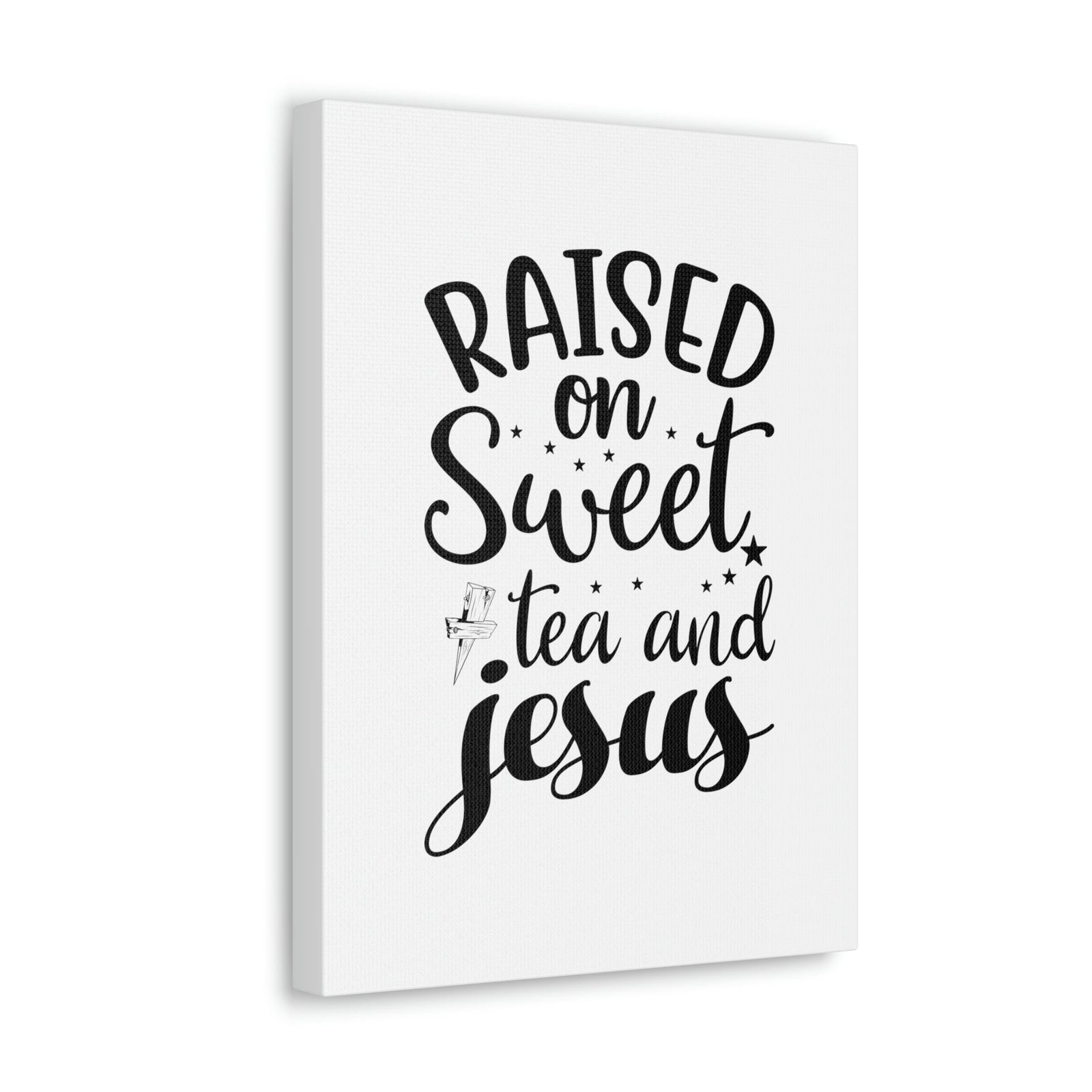 Scripture Walls Sweet Tea And Jesus Romans 8:11 Christian Wall Art Bible Verse Print Ready to Hang Unframed-Express Your Love Gifts