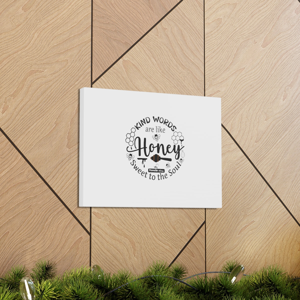 Scripture Walls Sweet To The Soul Proverbs 16:24 Christian Wall Art Bible Verse Print Ready to Hang Unframed-Express Your Love Gifts