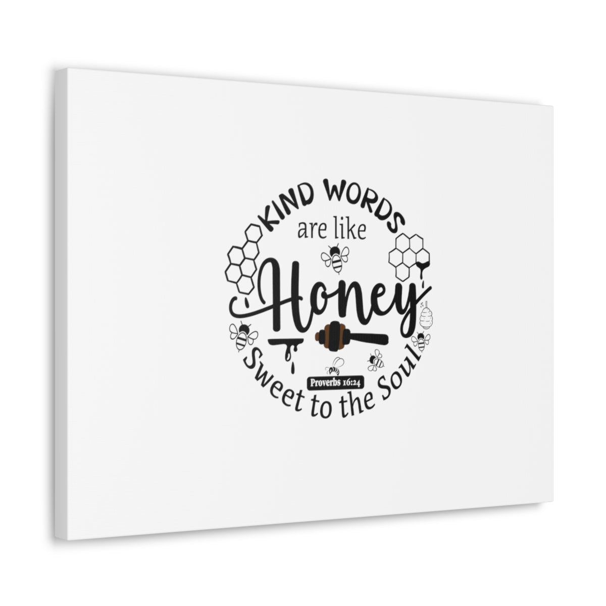 Scripture Walls Sweet To The Soul Proverbs 16:24 Christian Wall Art Bible Verse Print Ready to Hang Unframed-Express Your Love Gifts
