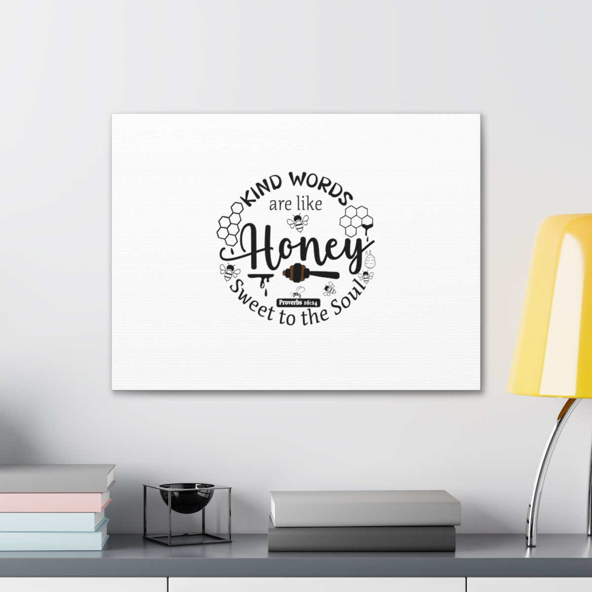 Scripture Walls Sweet To The Soul Proverbs 16:24 Christian Wall Art Bible Verse Print Ready to Hang Unframed-Express Your Love Gifts
